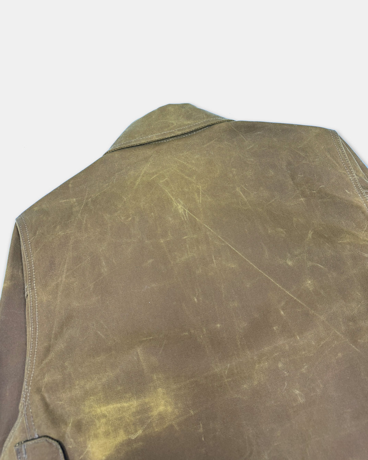 Filson Garment 2010s Made in USA Tin Cloth Cruiser Wax Jacket Brown
