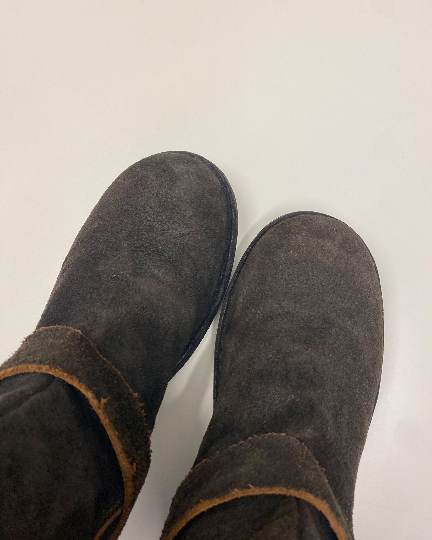 Fiorentini Baker 2010s Suede Leather Engineer Boots Brown