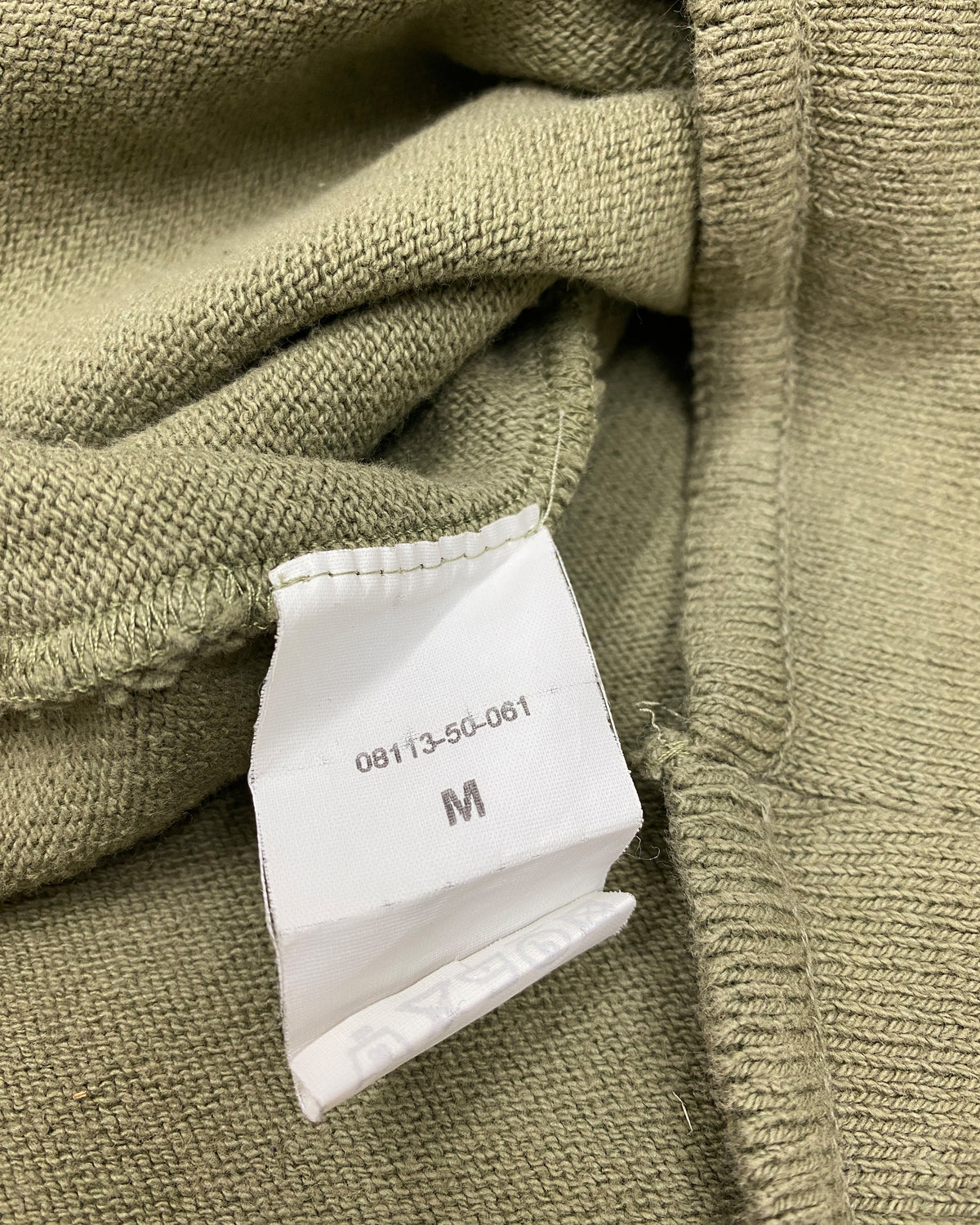 Firma Berlin 2000s Ninja Cotton Knit Hoodie Khaki Green