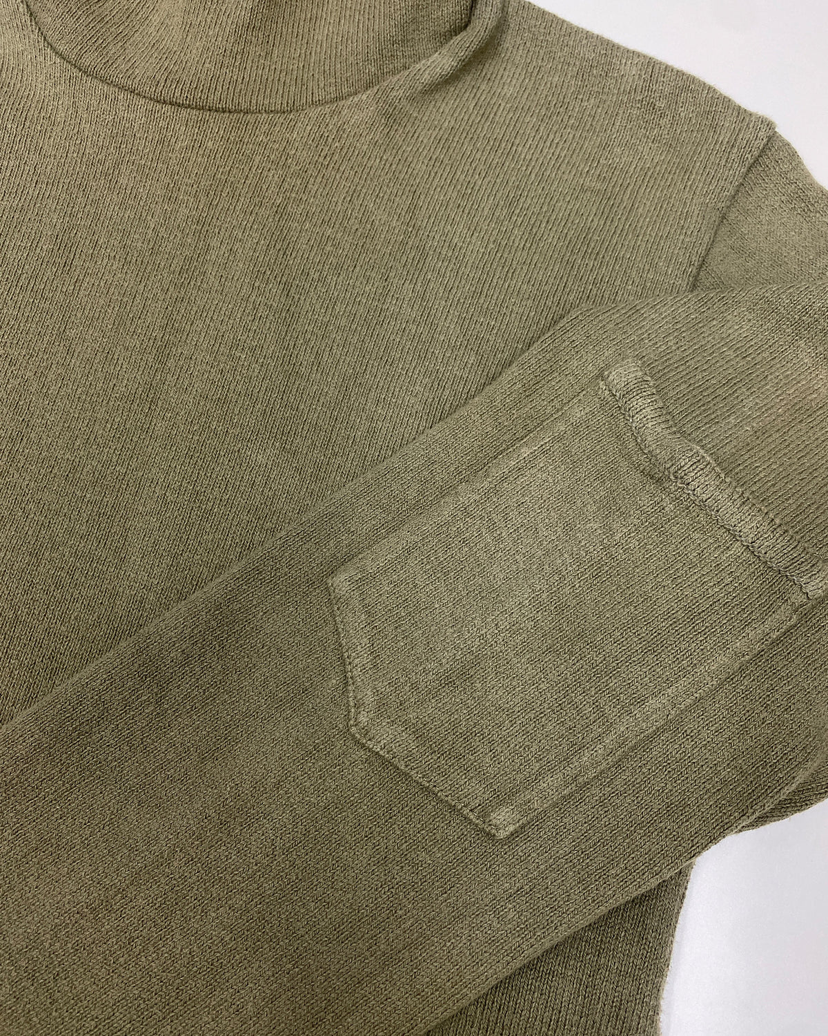 Firma Berlin 2000s Ninja Cotton Knit Hoodie Khaki Green