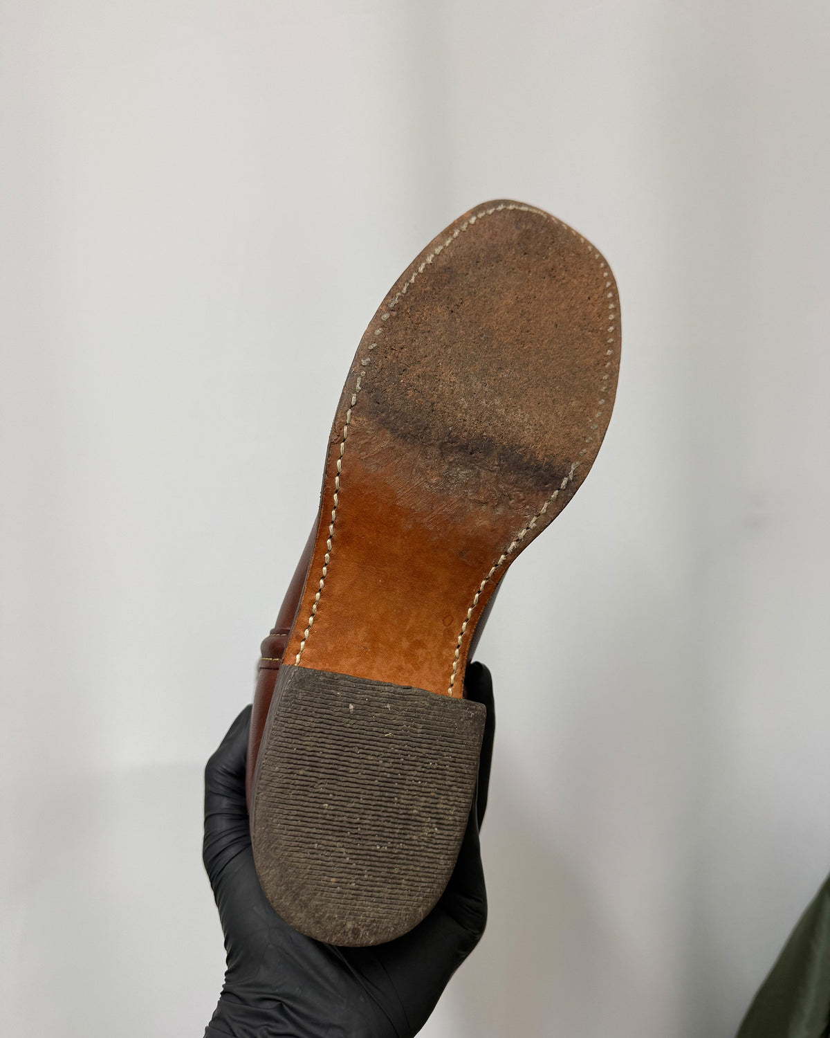Frye 2000s Campus Stitching Horse Leather Boots Brown