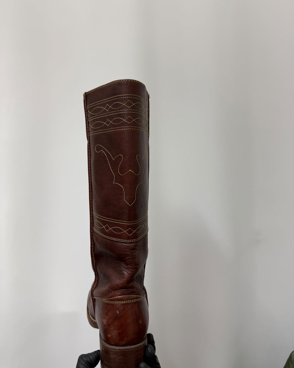 Frye 2000s Campus Stitching Horse Leather Boots Brown