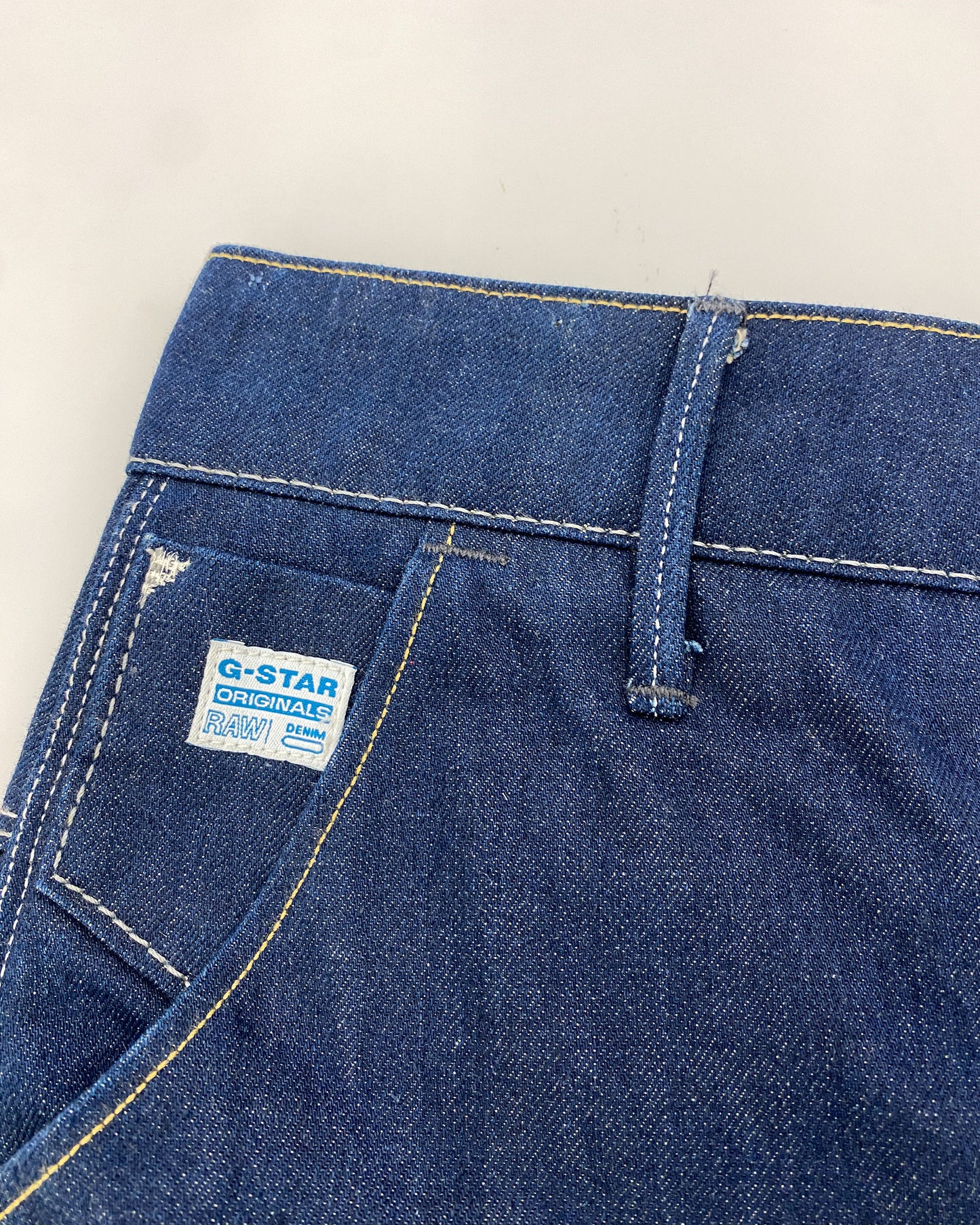 G-Star 2020s Buckleback Raw Denim Organic Vintage Maxi Skirt Dark Blue