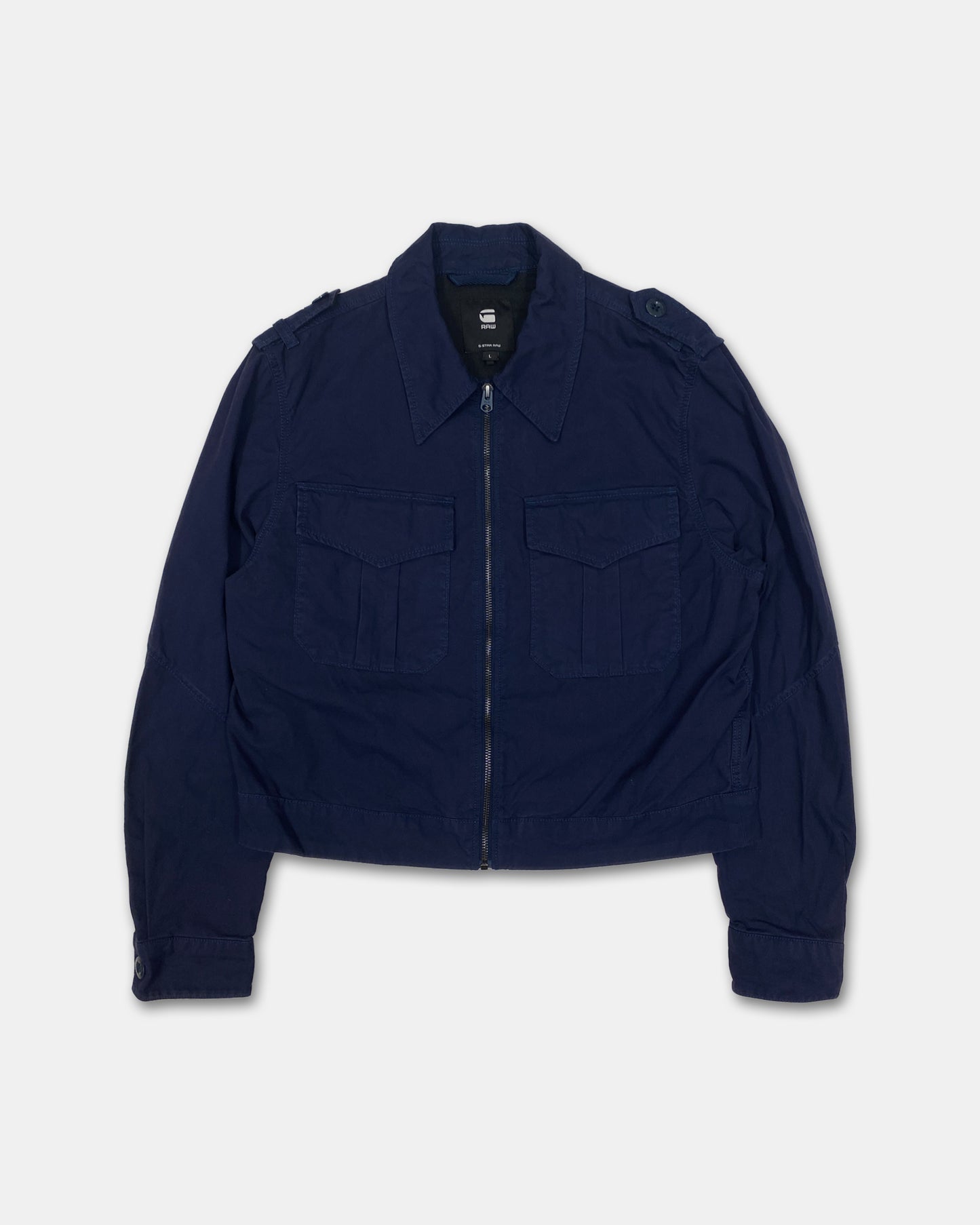 G-Star RAW 2010s Military Officer Blouse Jacket Navy