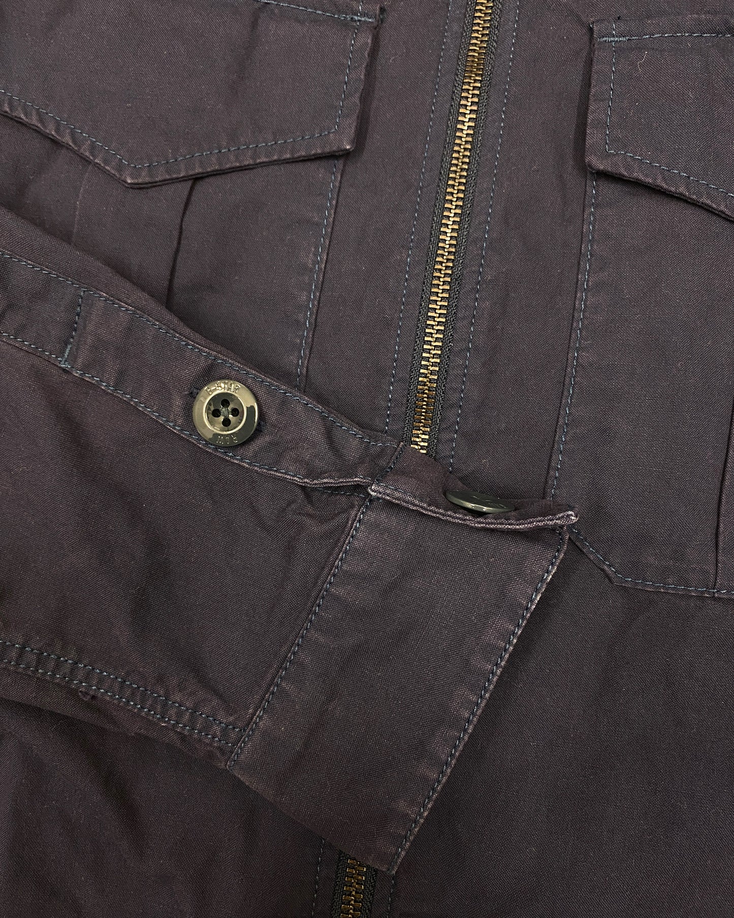 G-Star RAW 2010s Military Officer Blouse Jacket Navy