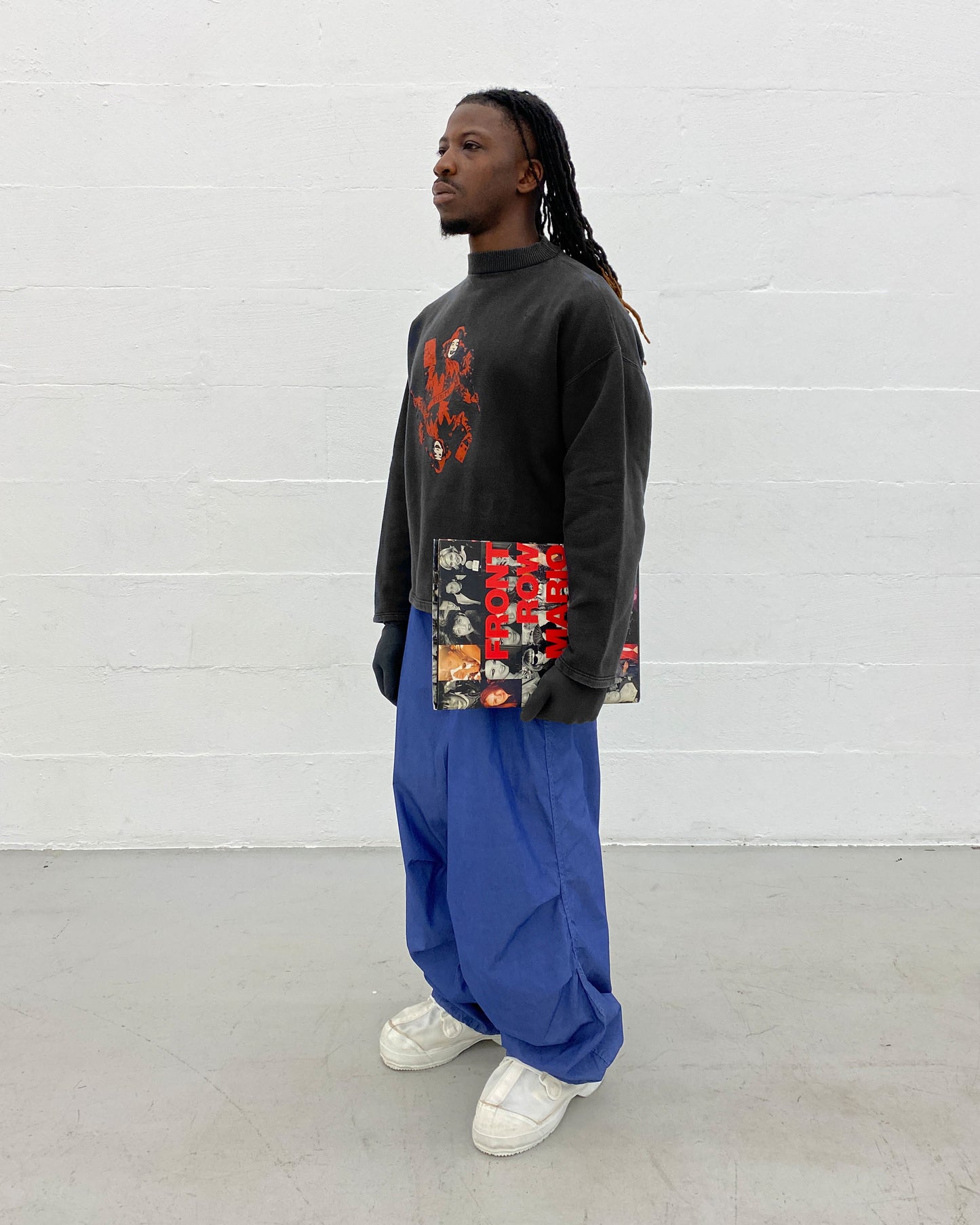 Gaultier Junior 1990s Joker Graphic Crewneck Black