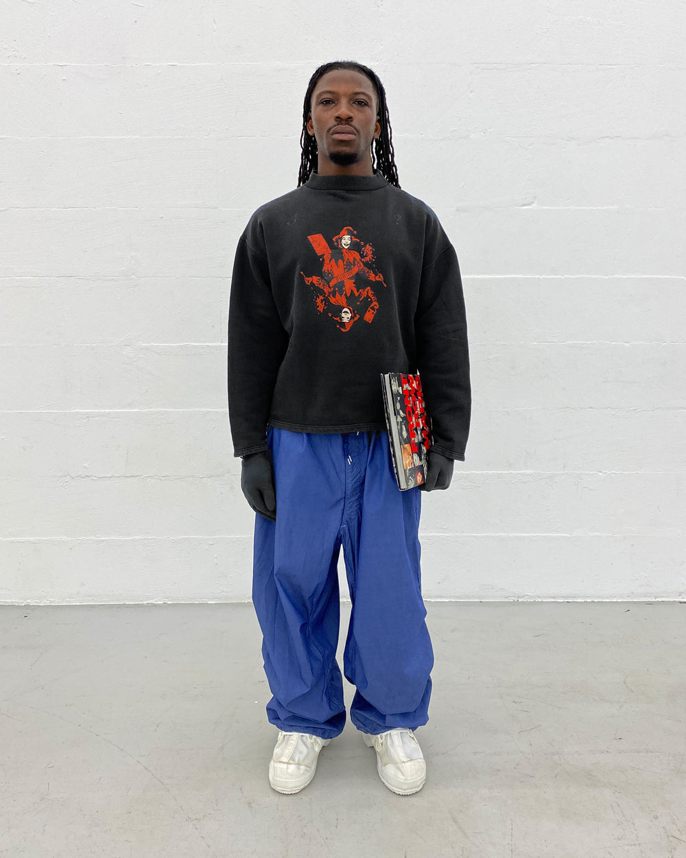 Gaultier Junior 1990s Joker Graphic Crewneck Black