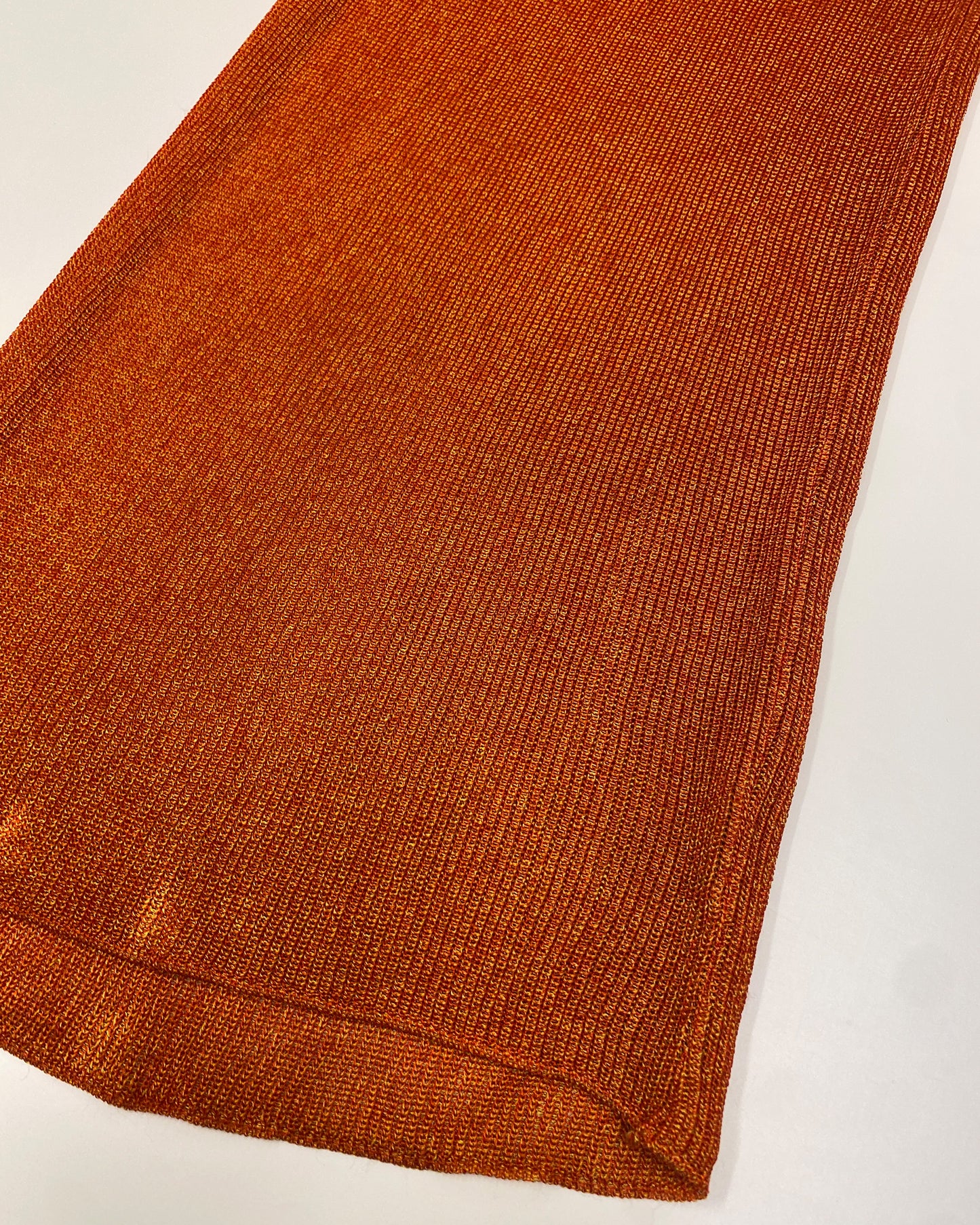 Jean Paul Gaultier Pour Equator SS1984 Knit Skirt Orange