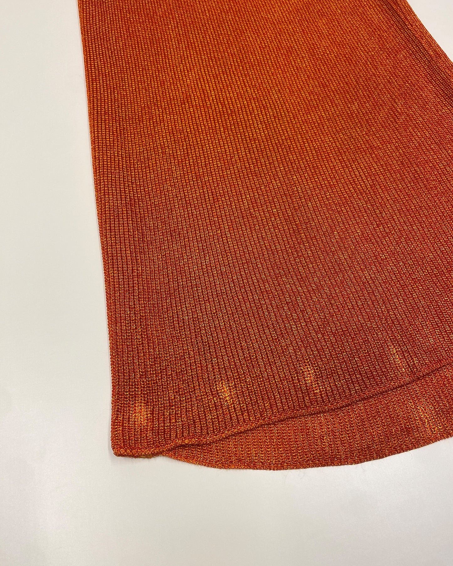 Jean Paul Gaultier Pour Equator SS1984 Knit Skirt Orange
