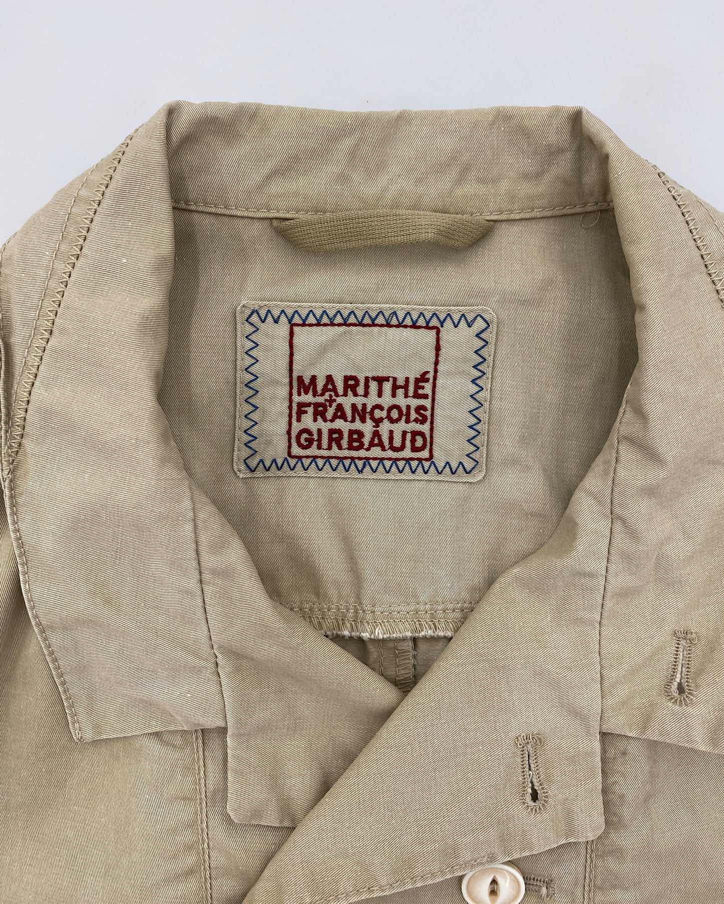 Marithé + François Girbaud 1990s Double Breasted Jacket Beige