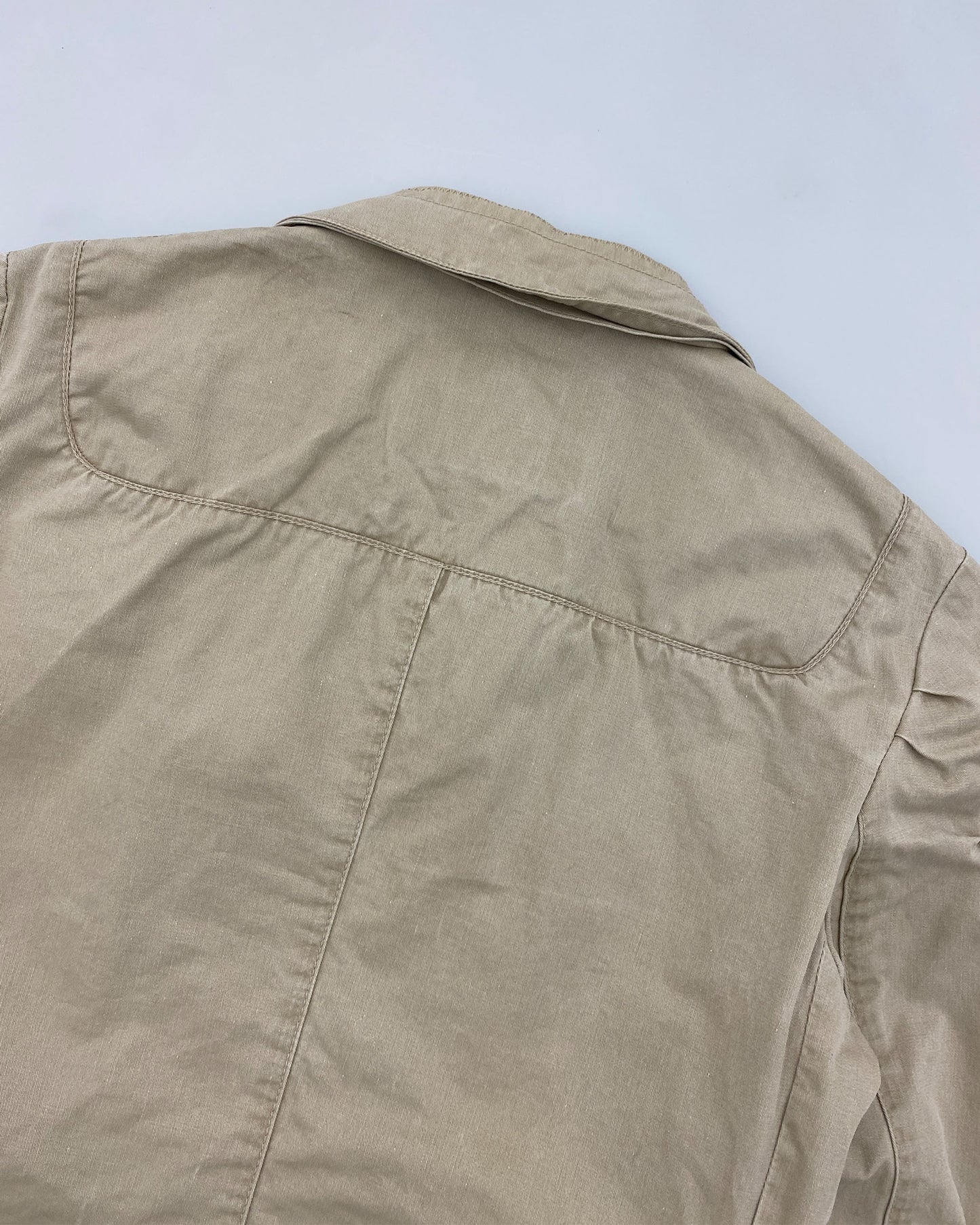 Marithé + François Girbaud 1990s Double Breasted Jacket Beige