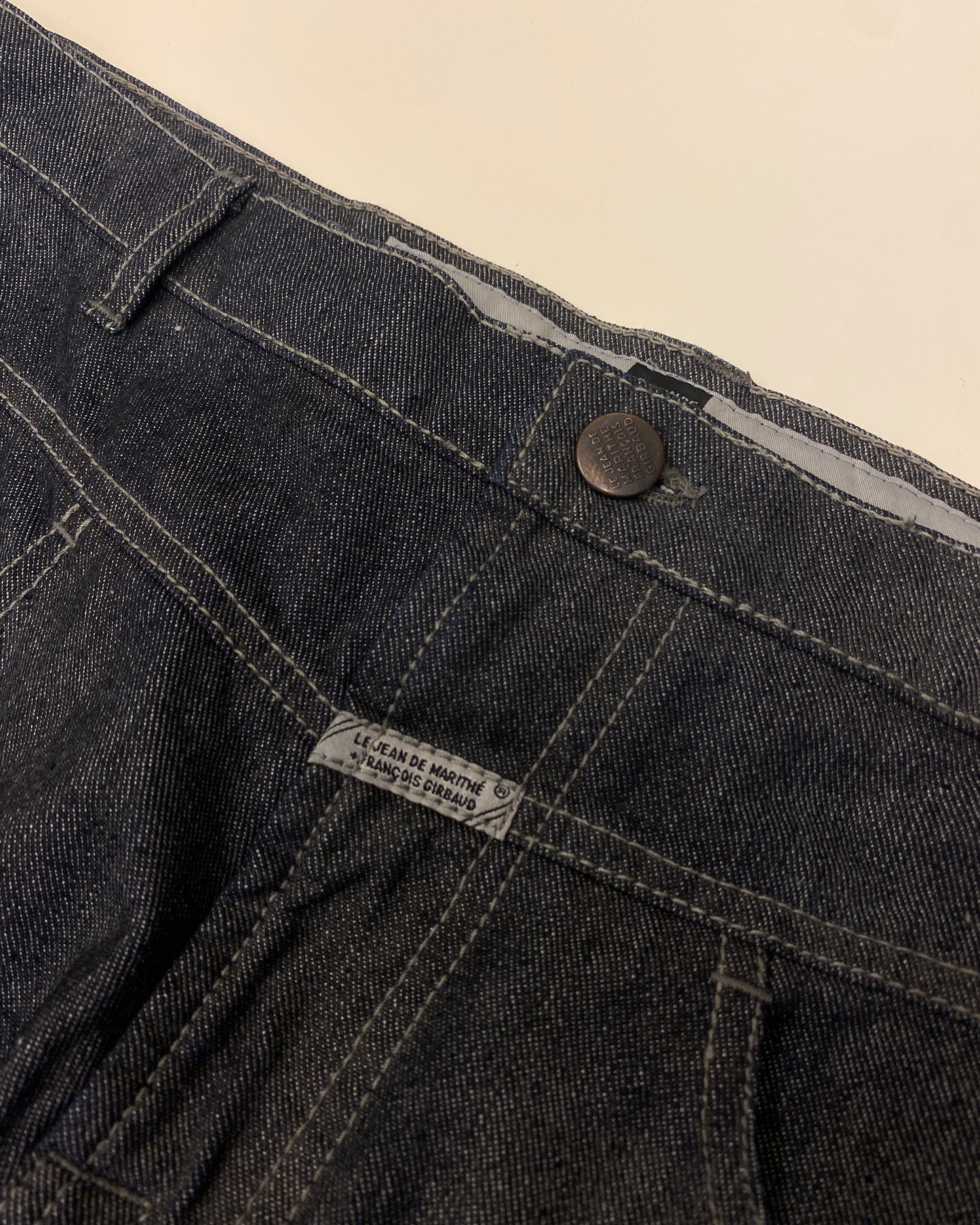 Marithé + François Girbaud 2000s Carptender Denim Dark Blue