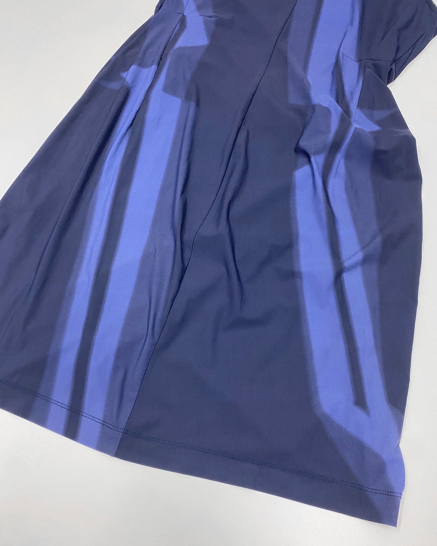 Marithé + François Girbaud 2020s Sleeveless Adjustable Stretch Dress Blue Navy