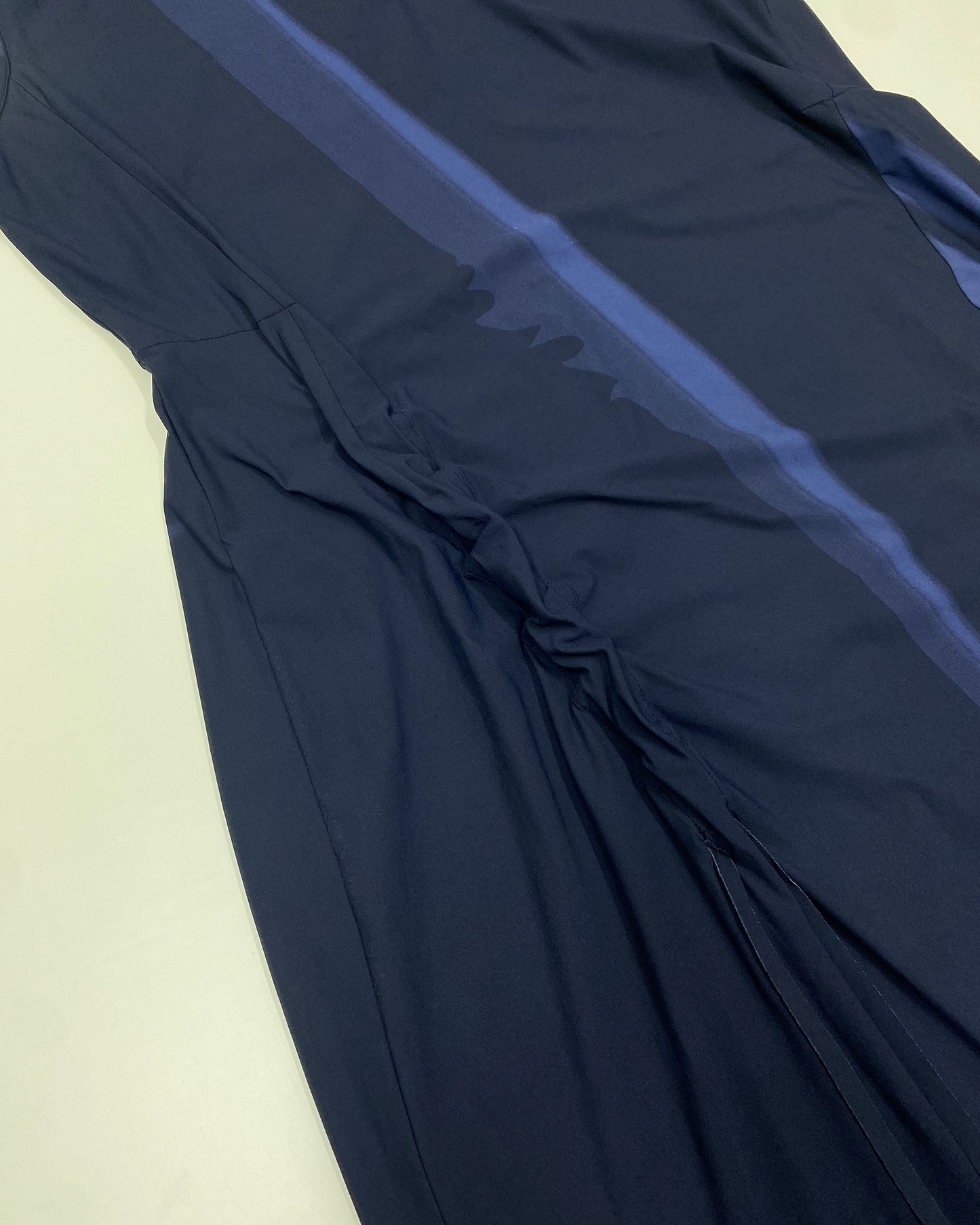 Marithé + François Girbaud 2020s Sleeveless Adjustable Stretch Dress Blue Navy