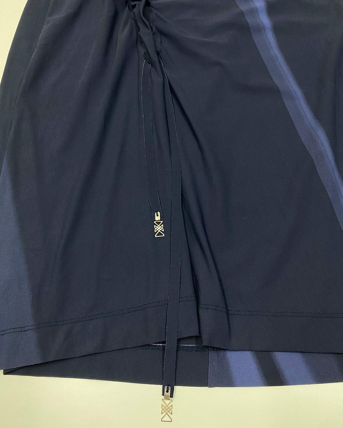 Marithé + François Girbaud 2020s Sleeveless Adjustable Stretch Dress Blue Navy