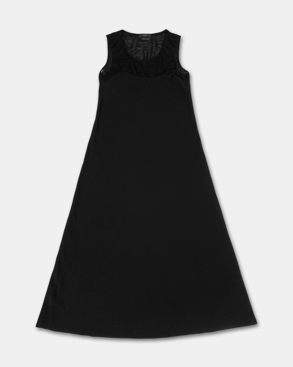 Marithé + François Girbaud 1990s Nylon Tank Dress Black