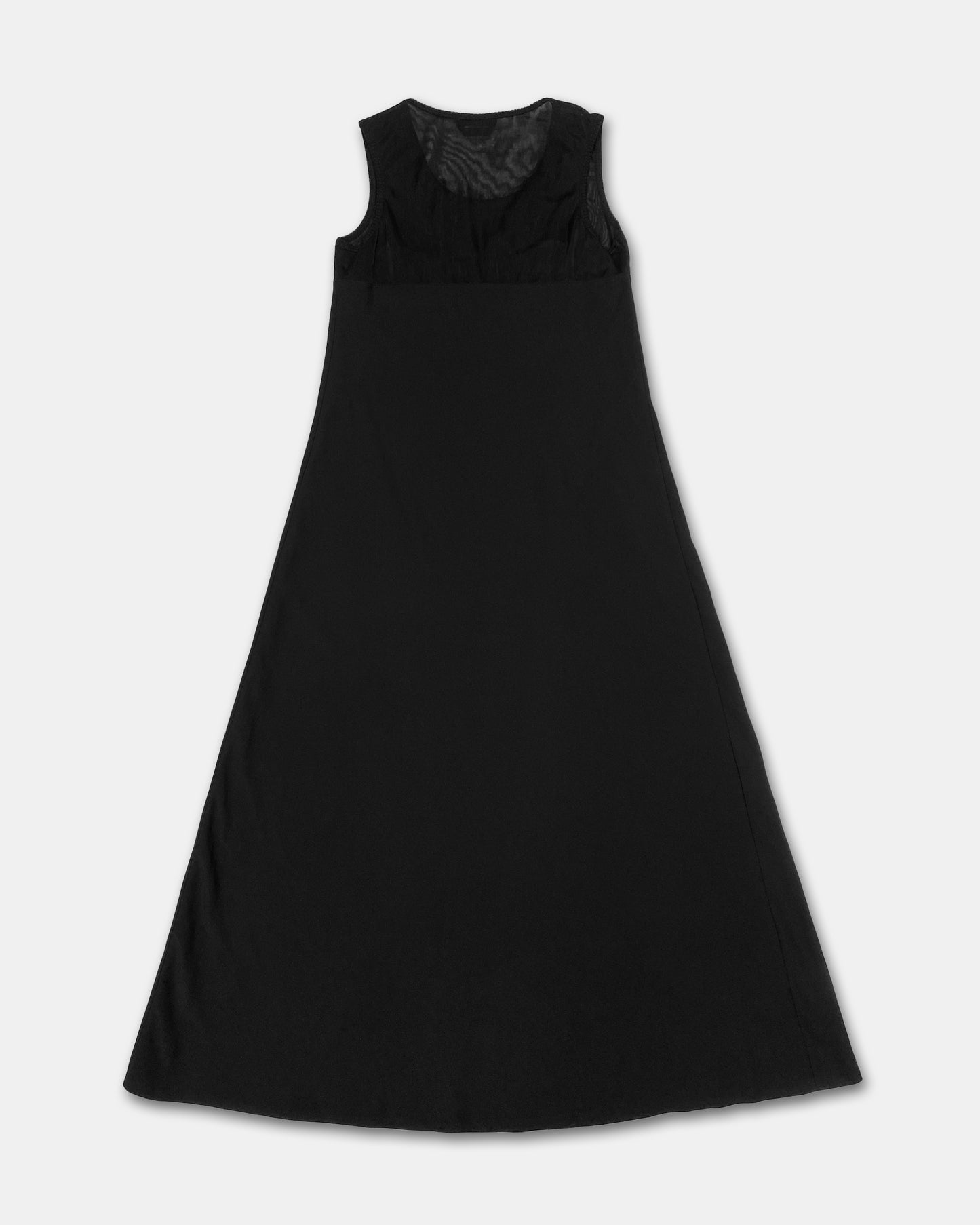 Marithé + François Girbaud 1990s Nylon Tank Dress Black