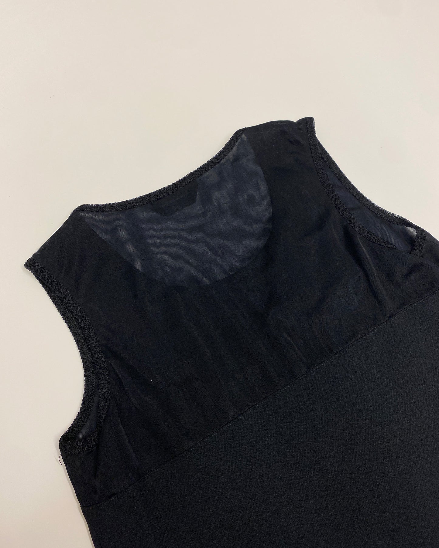 Marithé + François Girbaud 1990s Nylon Tank Dress Black