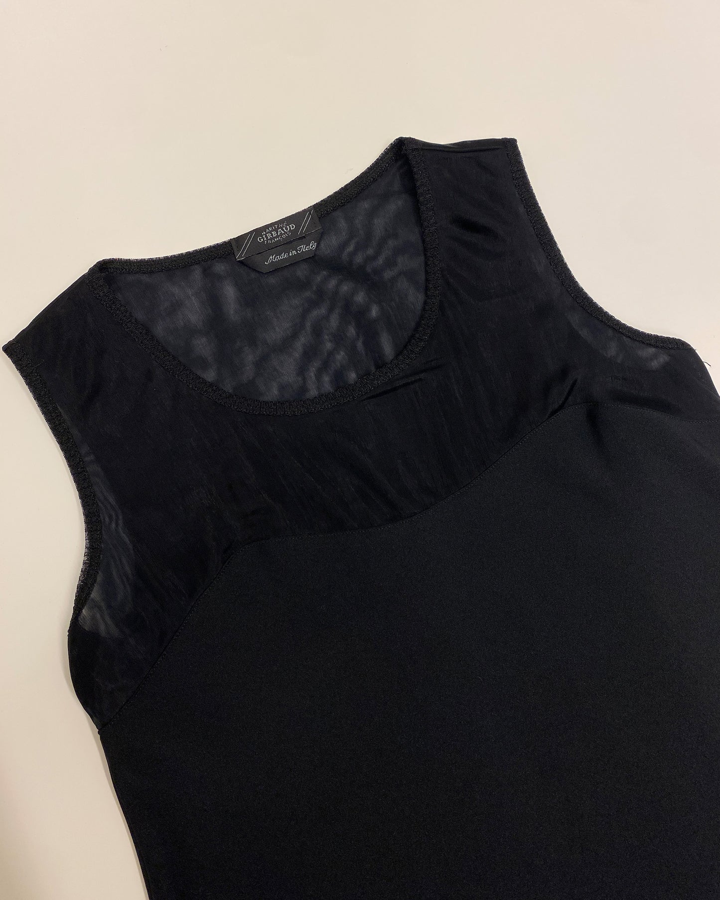 Marithé + François Girbaud 1990s Nylon Tank Dress Black