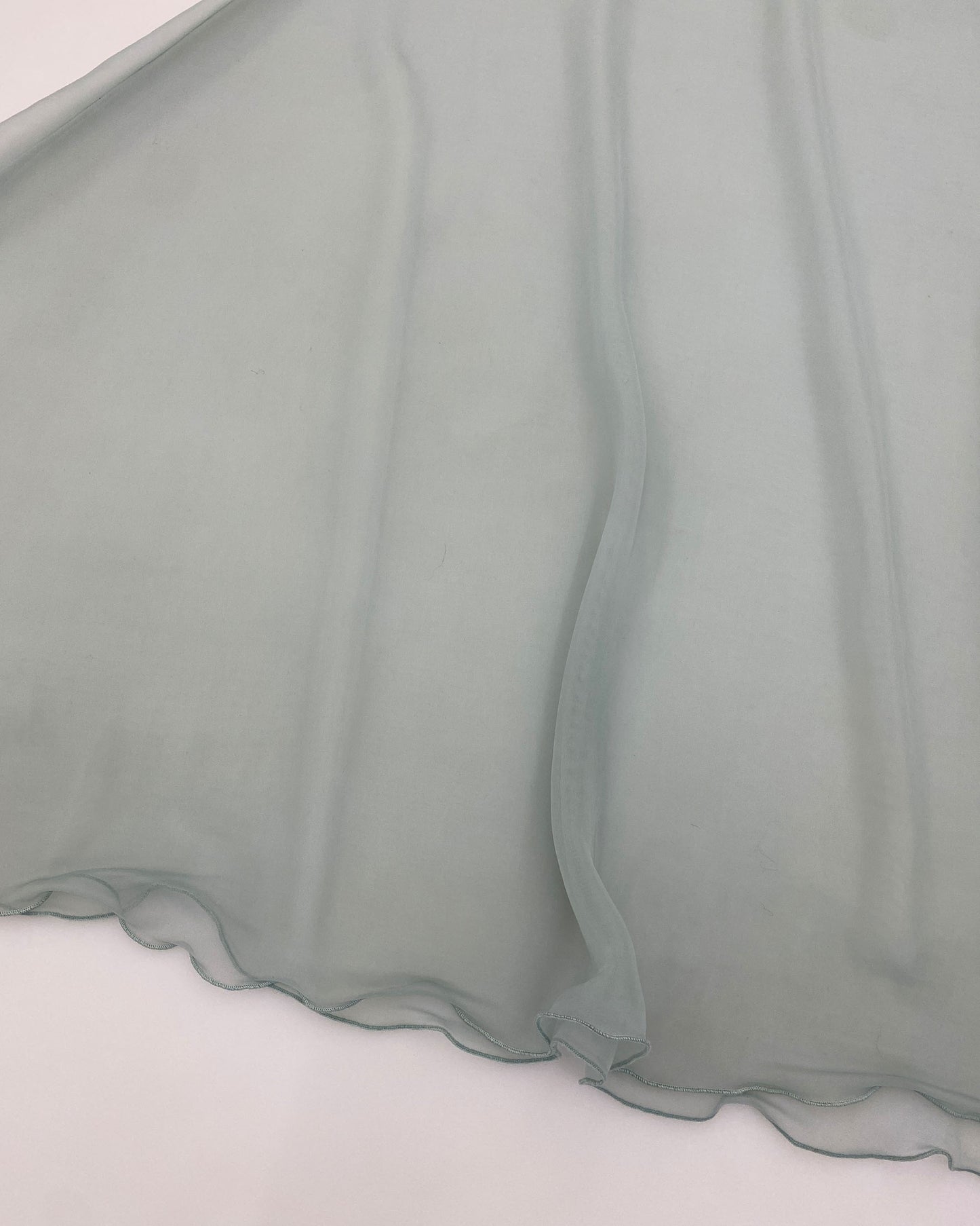 Marithé + François Girbaud 1990s See Through Mesh Dress Light Blue