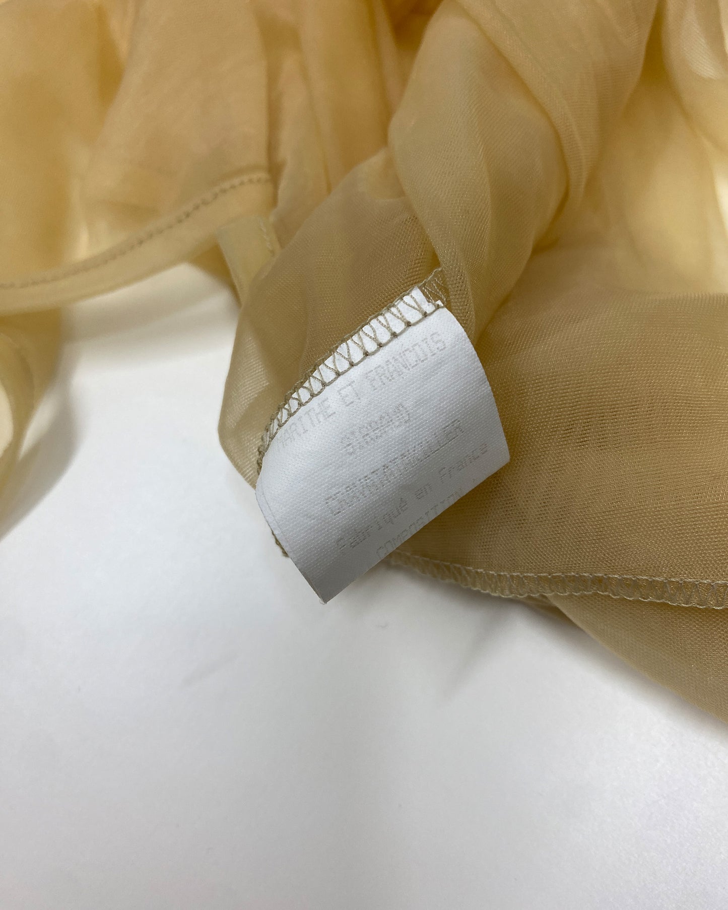 Marithé + François Girbaud 1980s See Through Mesh Tank Dress Nude Beige