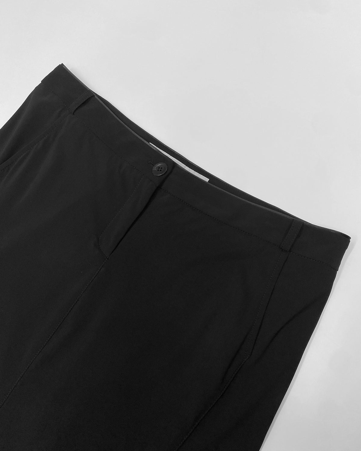 Marithé + François Girbaud 2010s Elastic Skirt Black