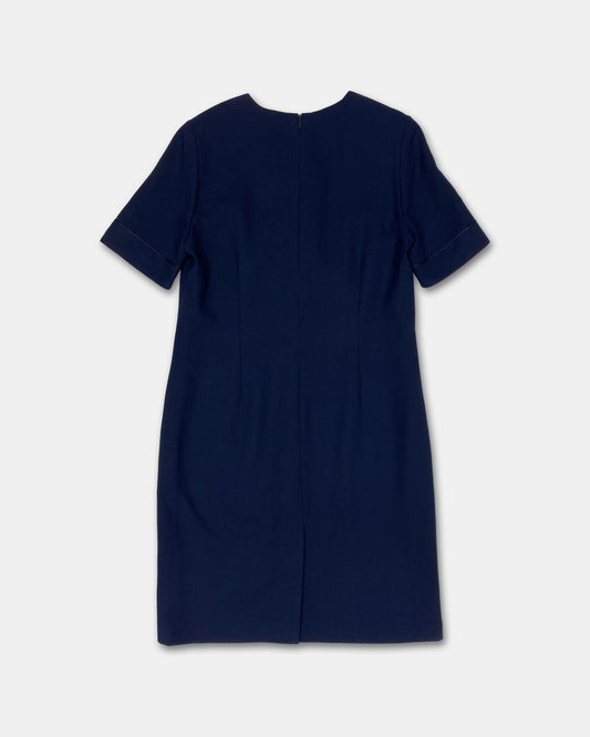 Givenchy en Plus 1980s Formal Dress Navy