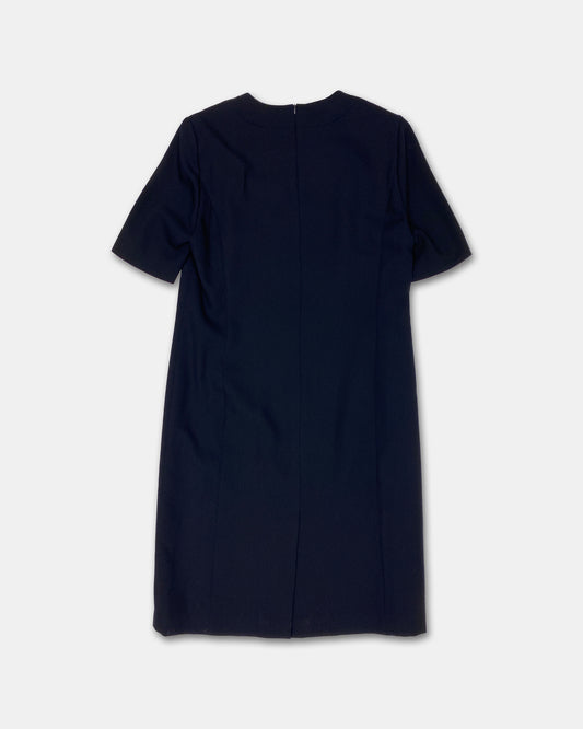 Givenchy en Plus 1980s Formal Dress Dark Navy