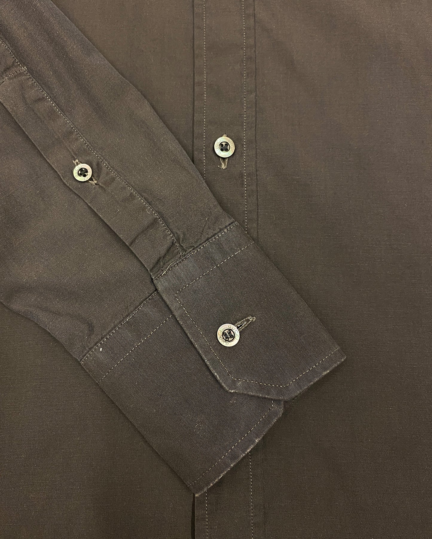 Gucci by Frida Giannini 2010s Classic Shirt Grey Purple