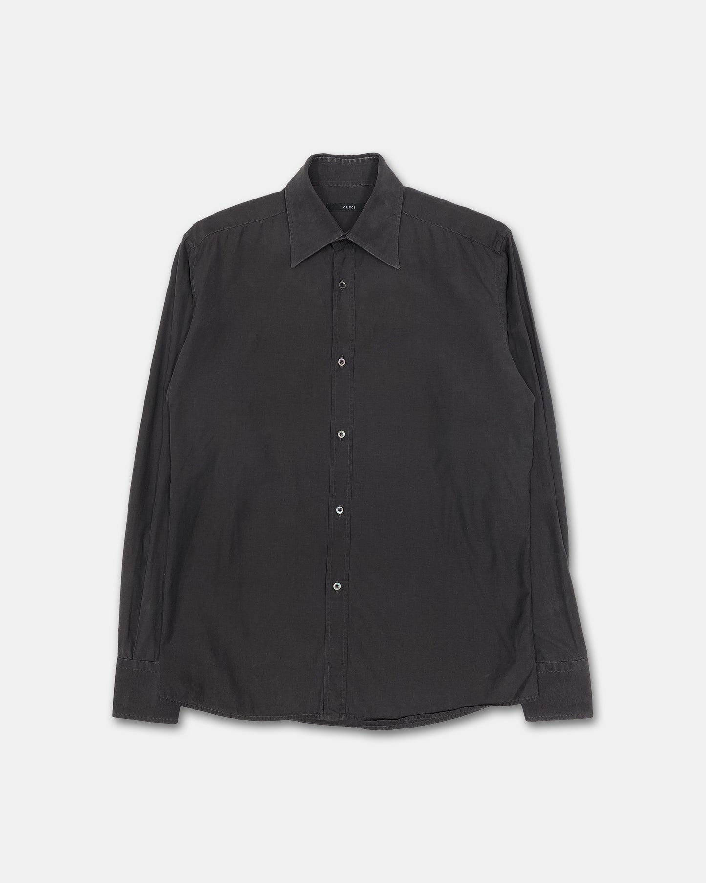Gucci by Frida Giannini 2010s Classic Shirt Grey Purple