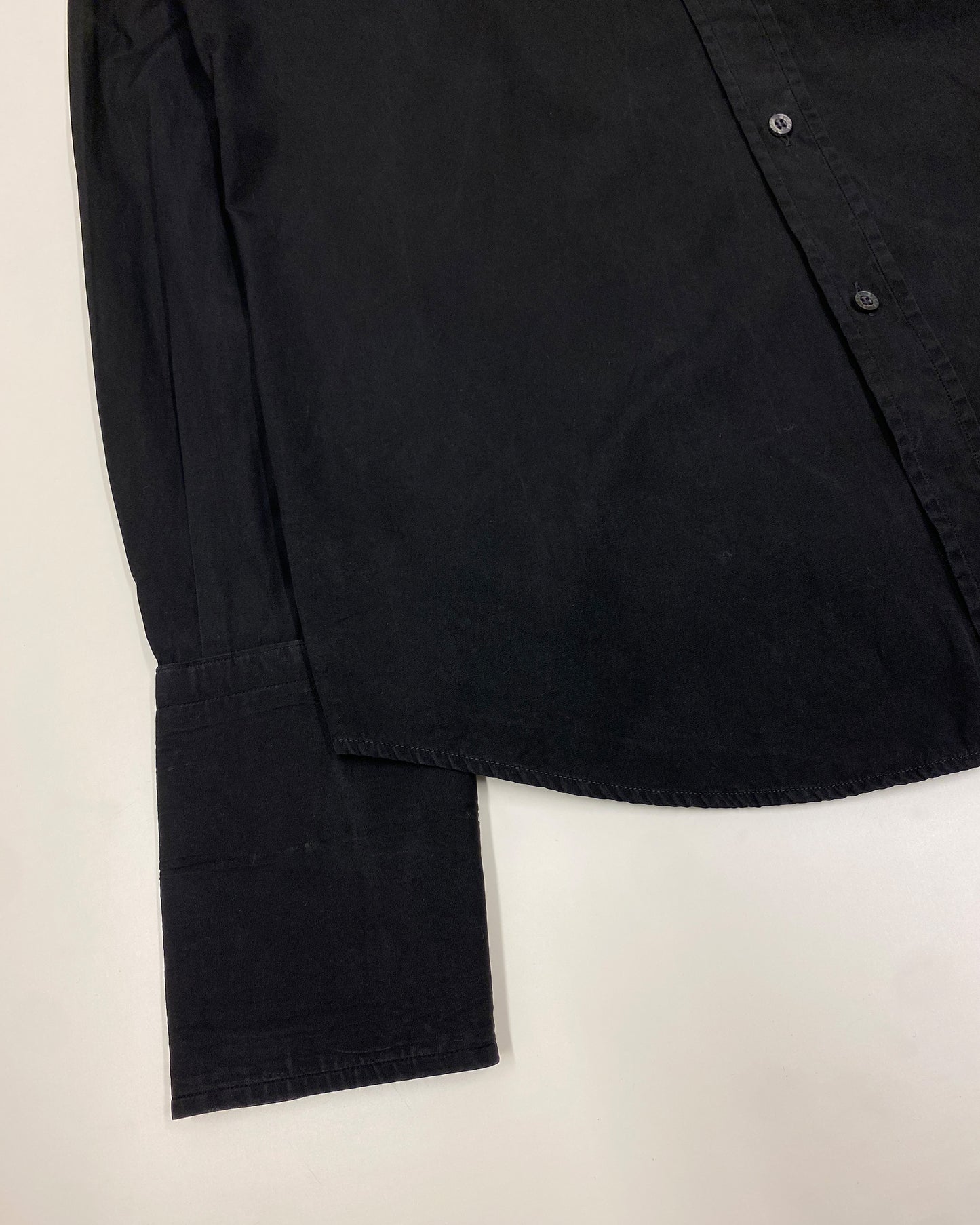 Gucci by Tom Ford 2000s Classic Cufflinks Shirt Black