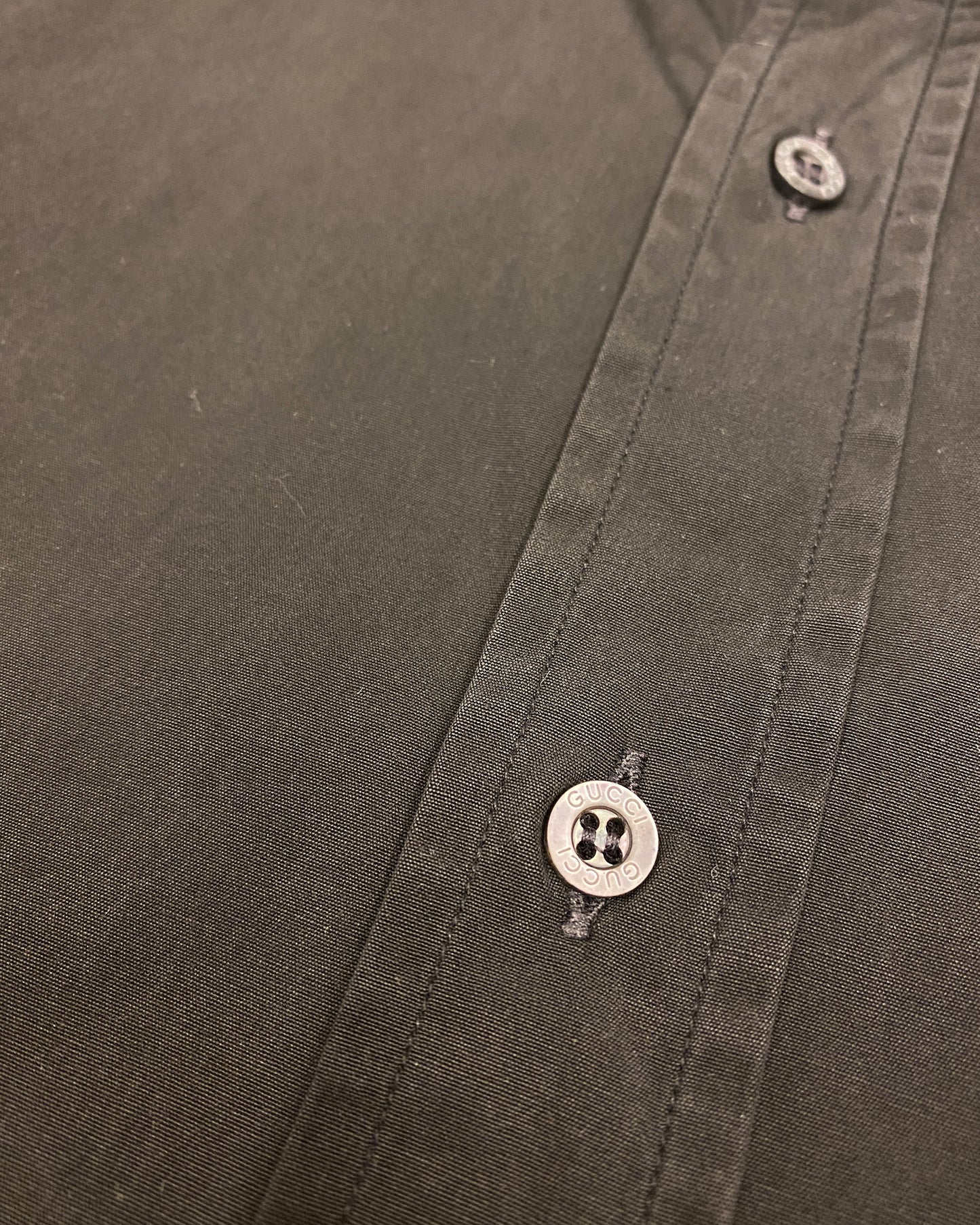 Gucci by Tom Ford 2000s Classic Cufflinks Shirt Black