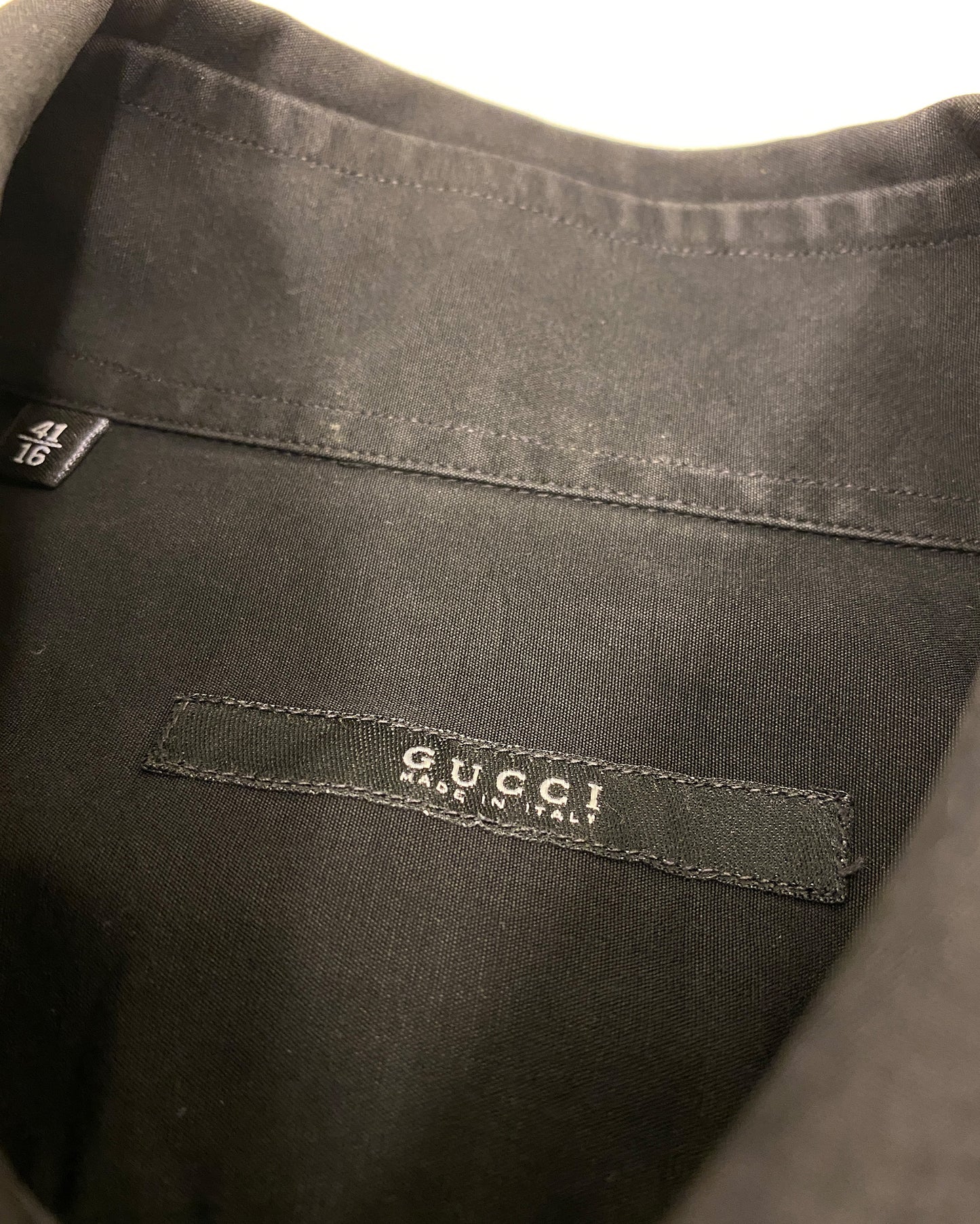 Gucci by Tom Ford 2000s Classic Cufflinks Shirt Black