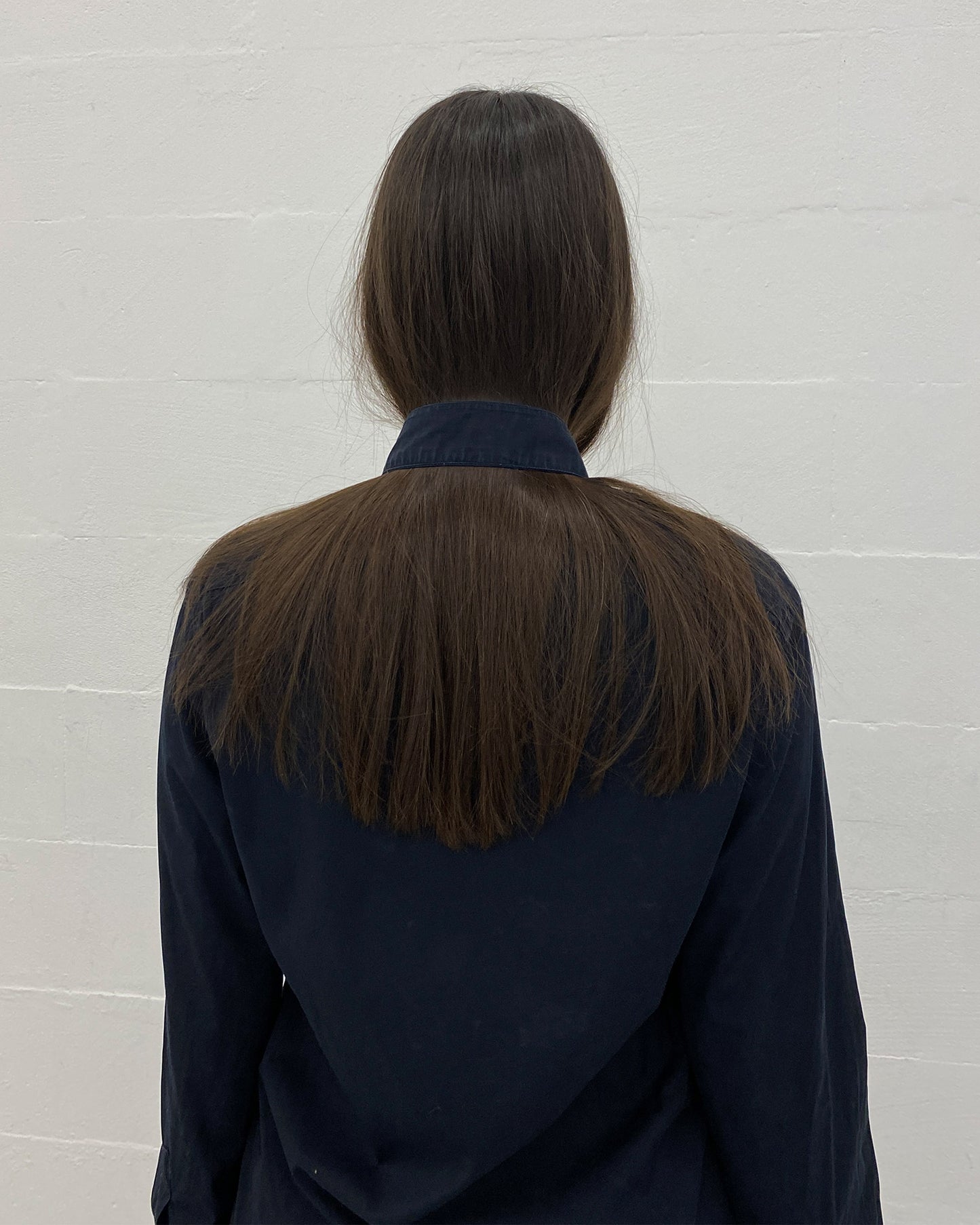 Gucci by Tom Ford 2000s Slit Collar Shirt Black Navy