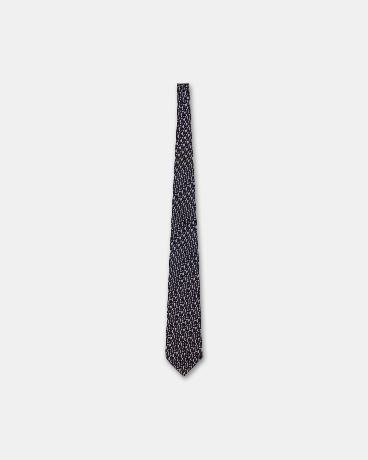 Gucci by Tom Ford 2000s 3D Artwork Tie Blue Brown
