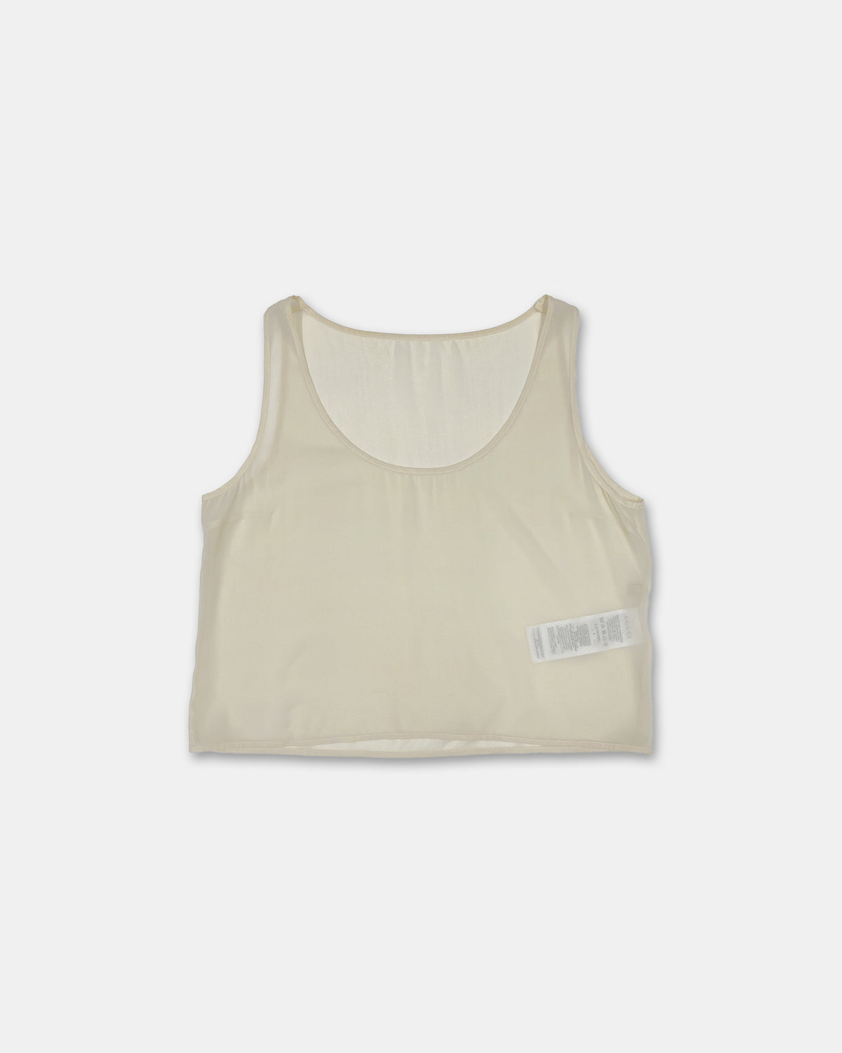 Gucci 2020s Silk See Trough Tanktop Nude Beige
