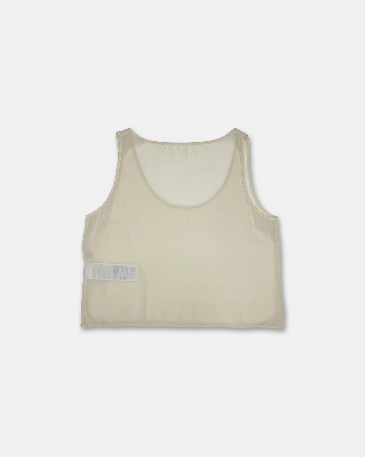 Gucci 2020s Silk See Trough Tanktop Nude Beige
