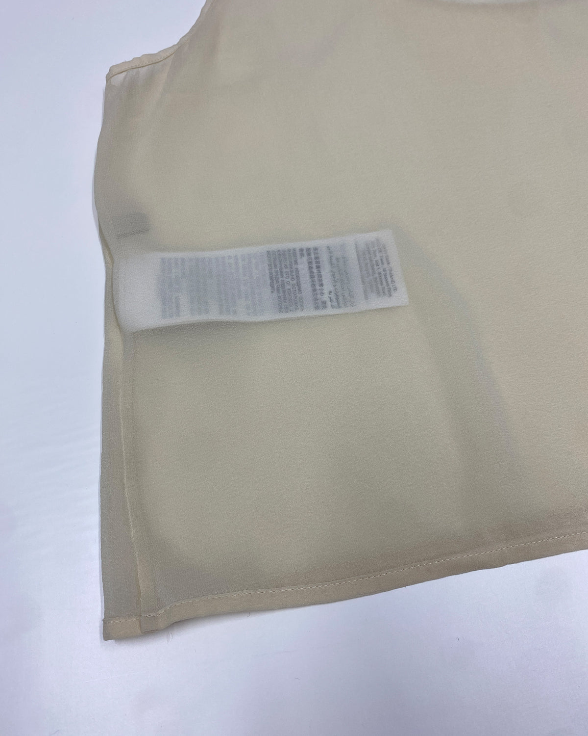 Gucci 2020s Silk See Trough Tanktop Nude Beige