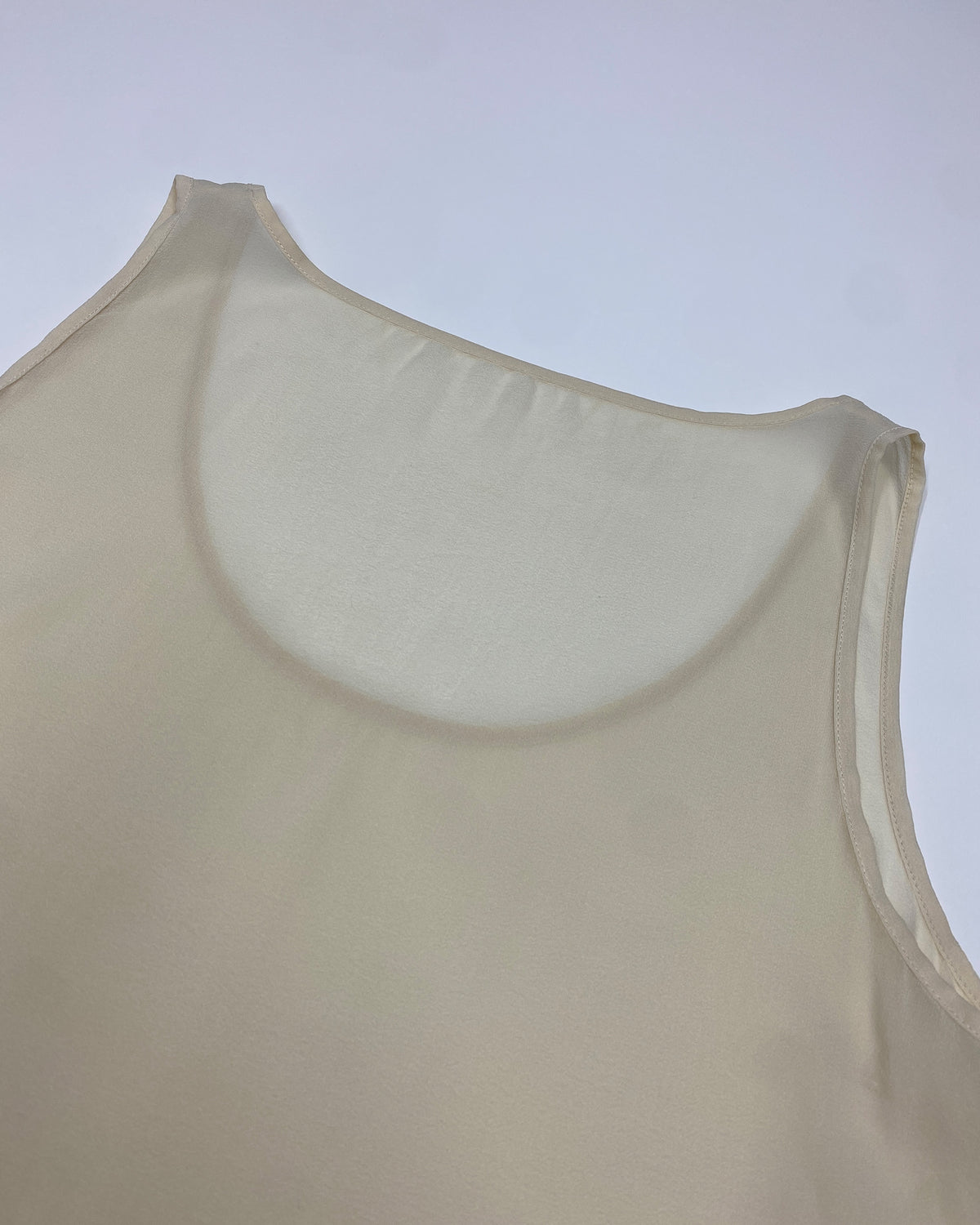 Gucci 2020s Silk See Trough Tanktop Nude Beige