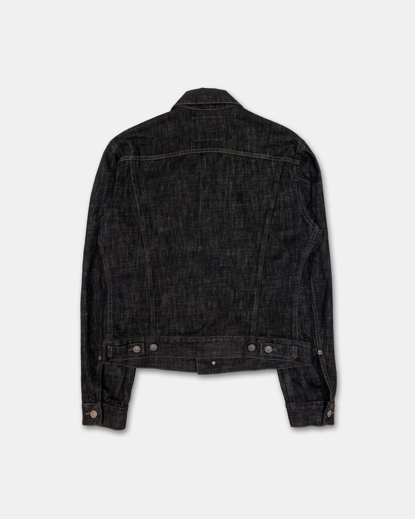 Gucci by Tom Ford 2000s Classic Denim Jacket Dark Grey