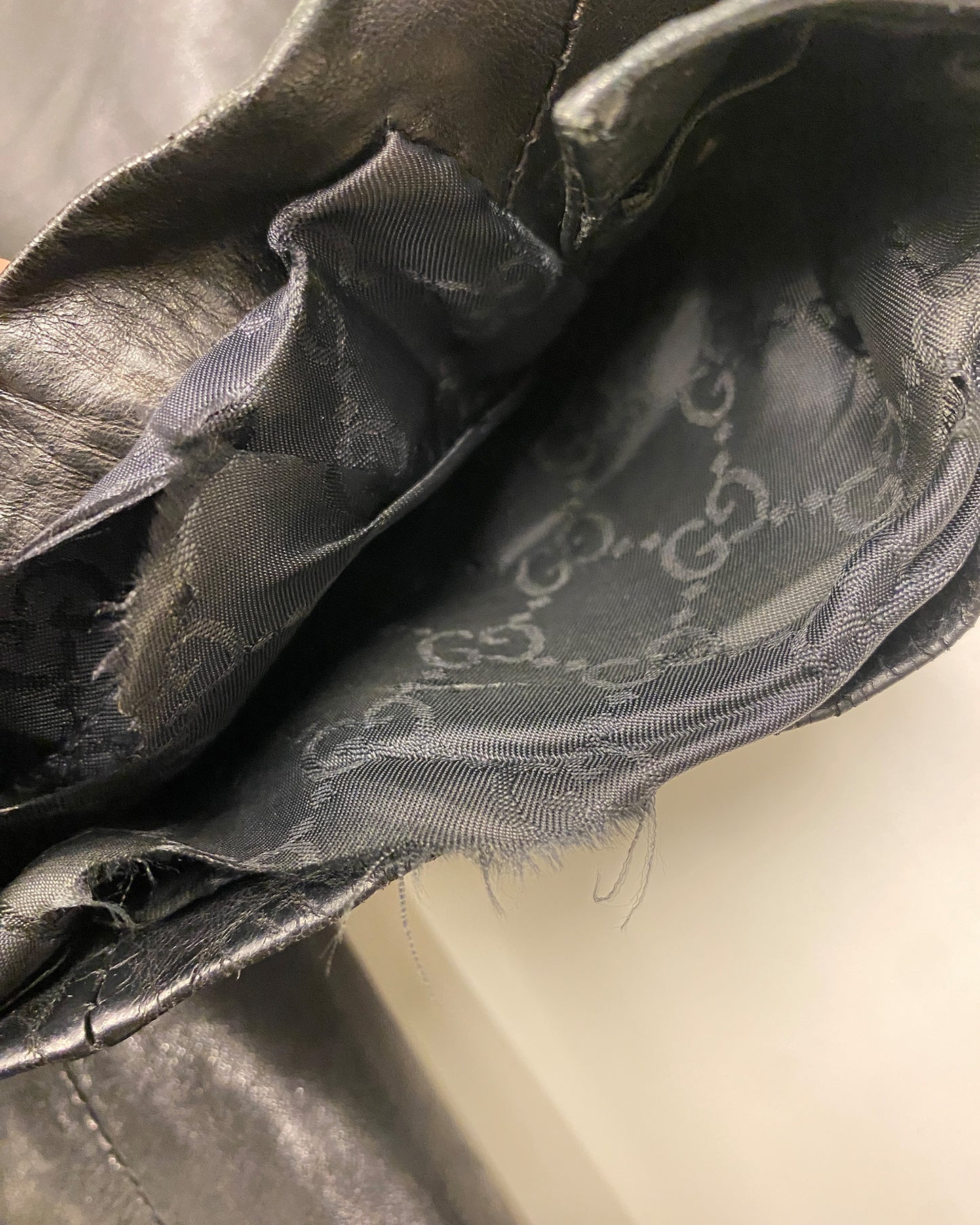 Gucci by Tom Ford 1990s Leather Blazer Jacket Black