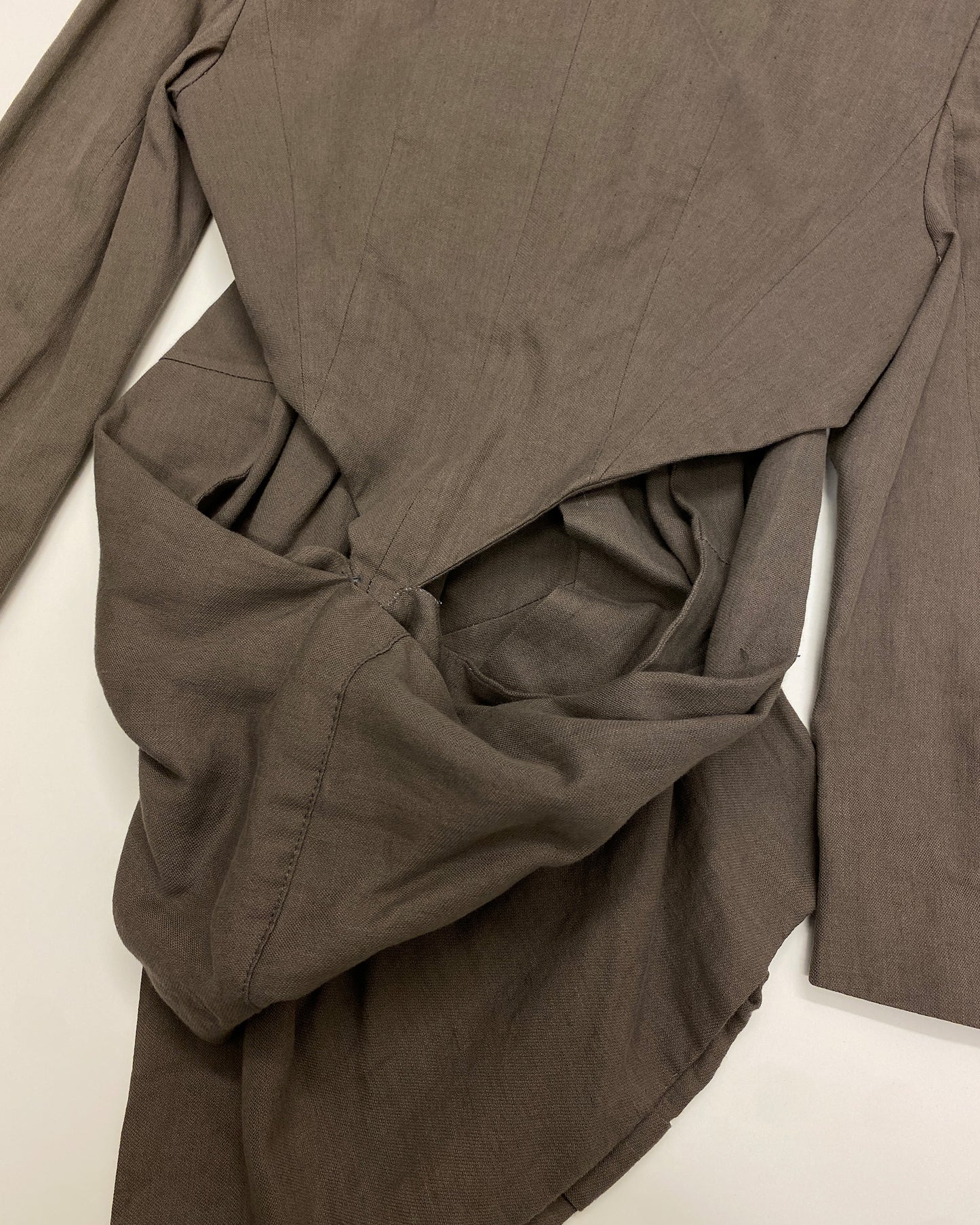 Haider Ackermann SS2010 Runway Warp Blazer Jacket Brown