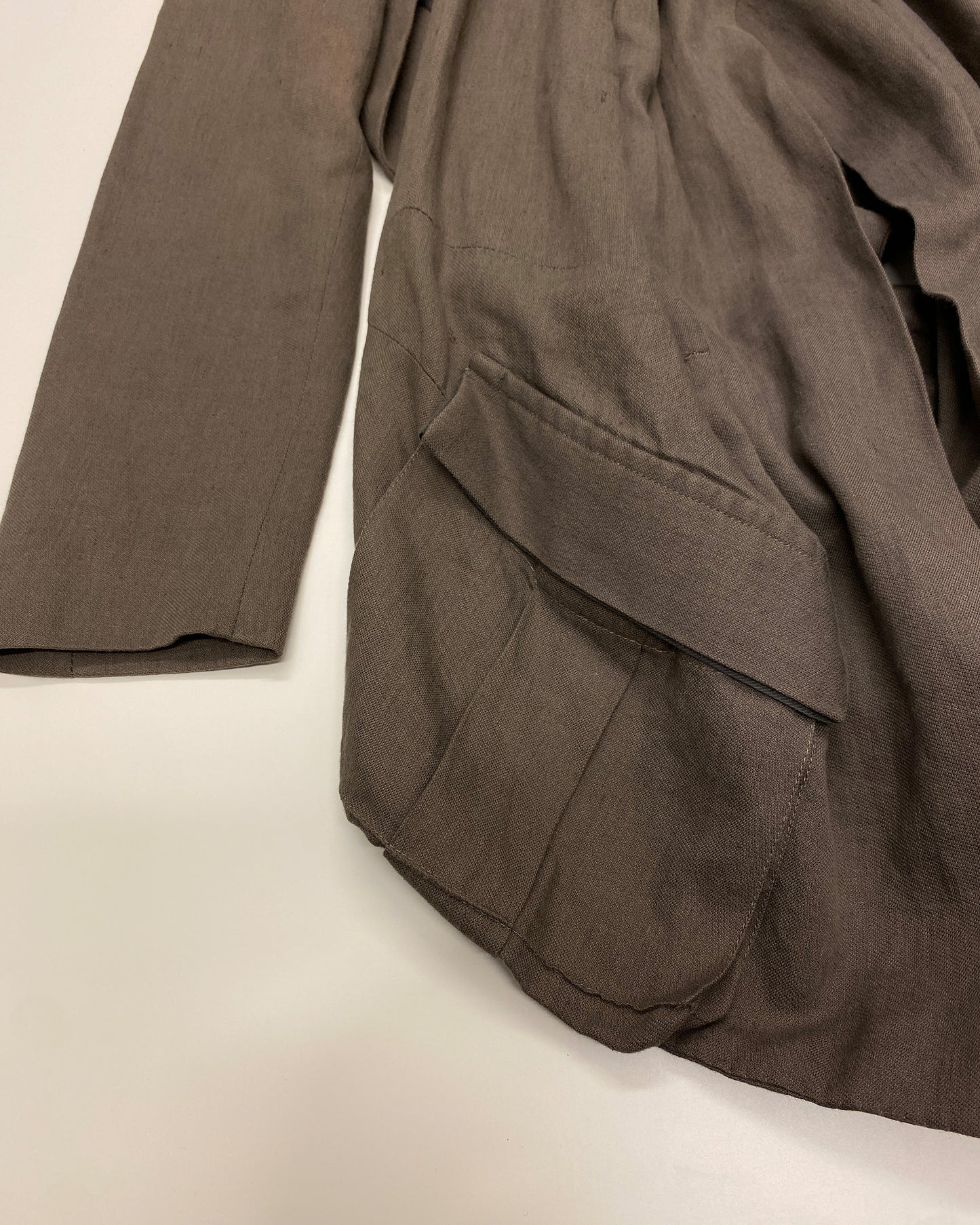 Haider Ackermann SS2010 Runway Warp Blazer Jacket Brown