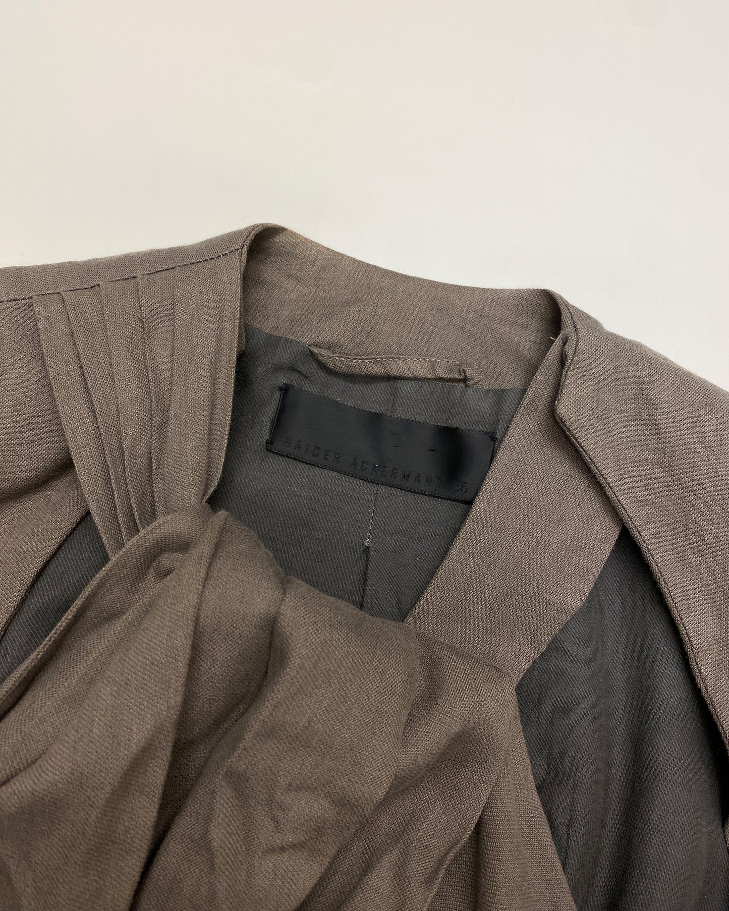 Haider Ackermann SS2010 Runway Warp Blazer Jacket Brown