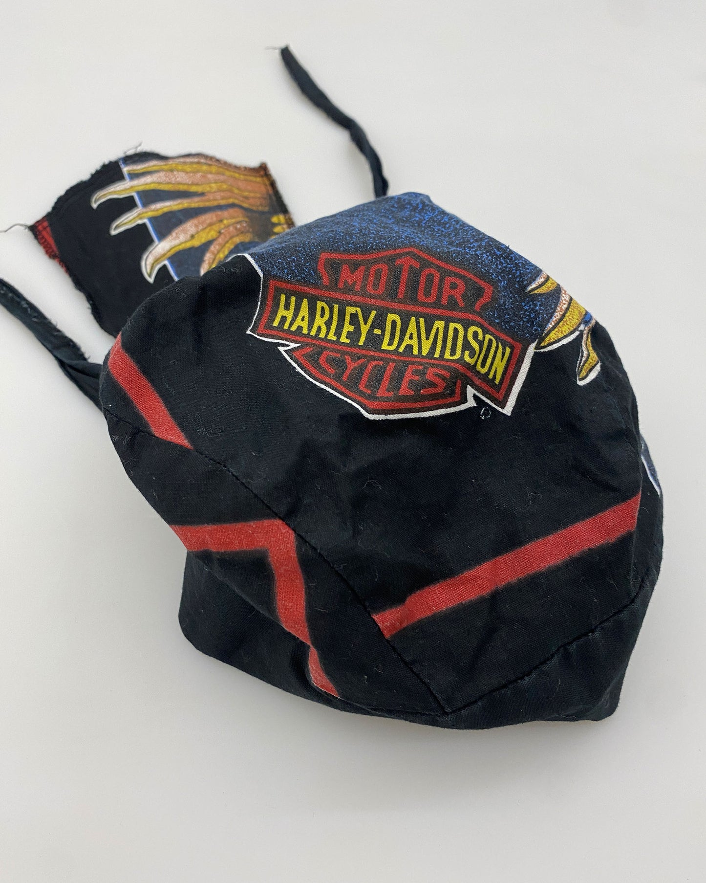 Harley Davidson 1990s  Doo-Rag Cloth Black