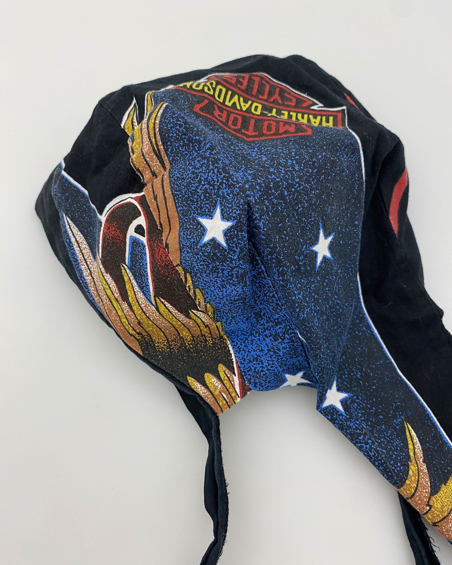 Harley Davidson 1990s  Doo-Rag Cloth Black
