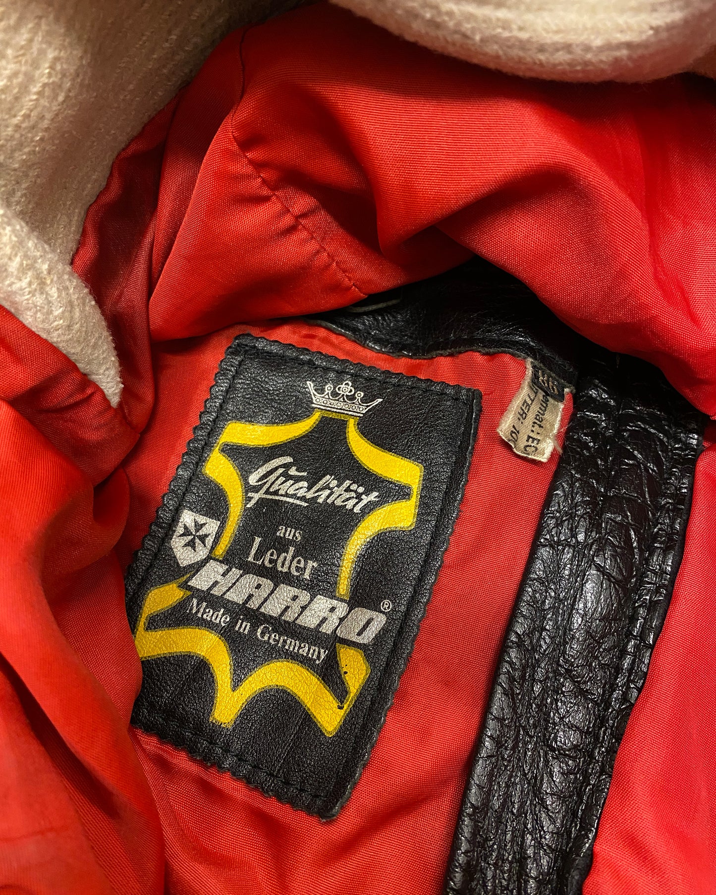 Harro 1980s Racing Leatherjacket Black