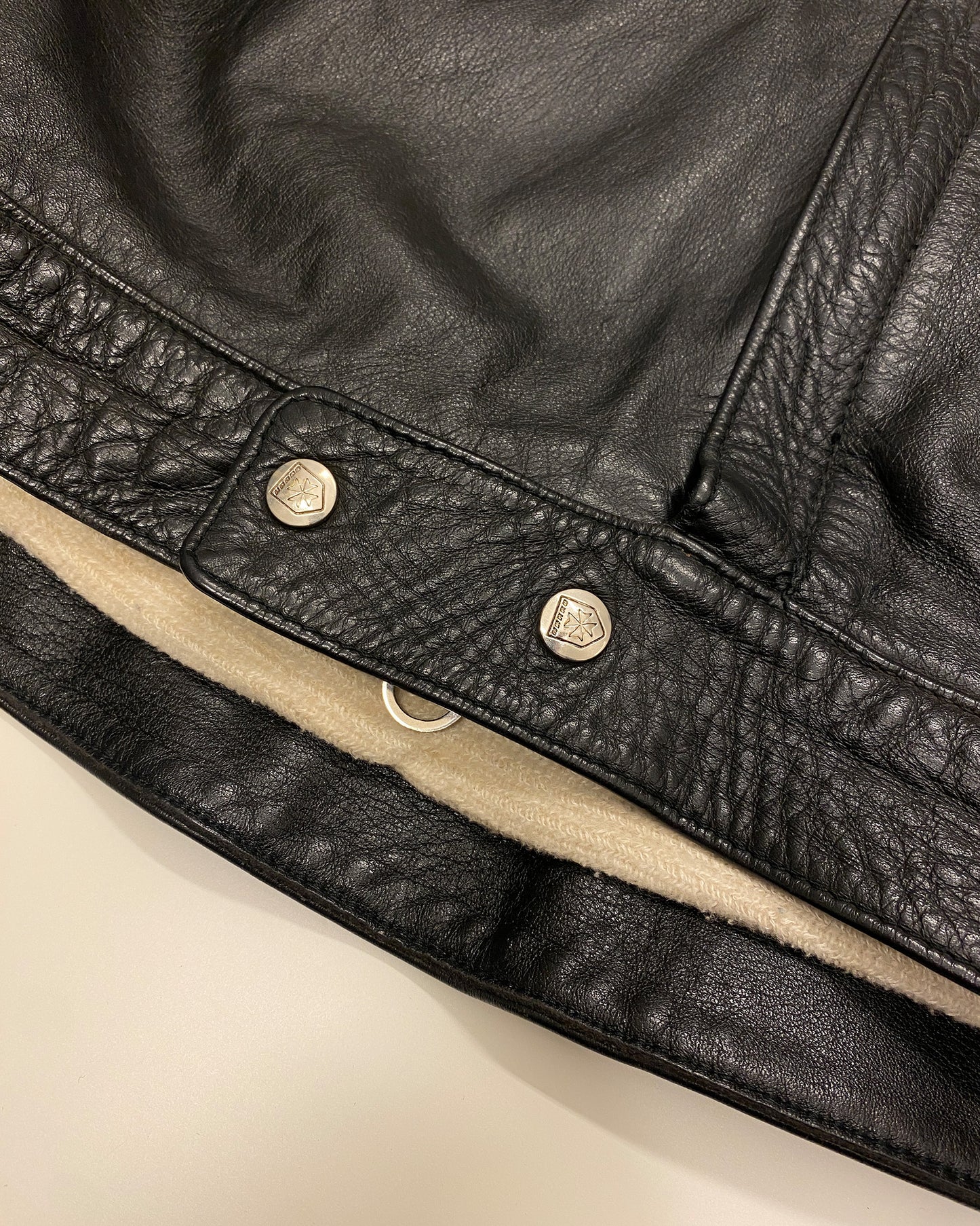 Harro 1980s Racing Leatherjacket Black