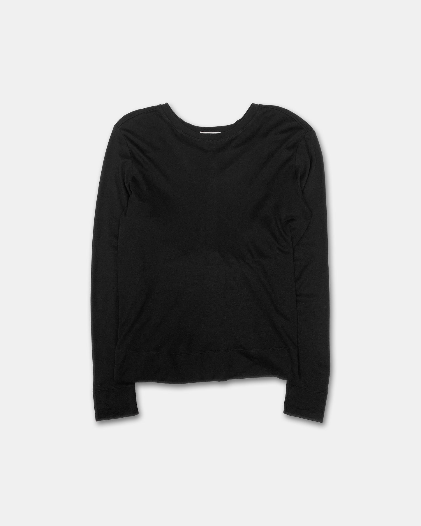 Helmut Lang 2010s Twisted Back Longlseeve Top Black