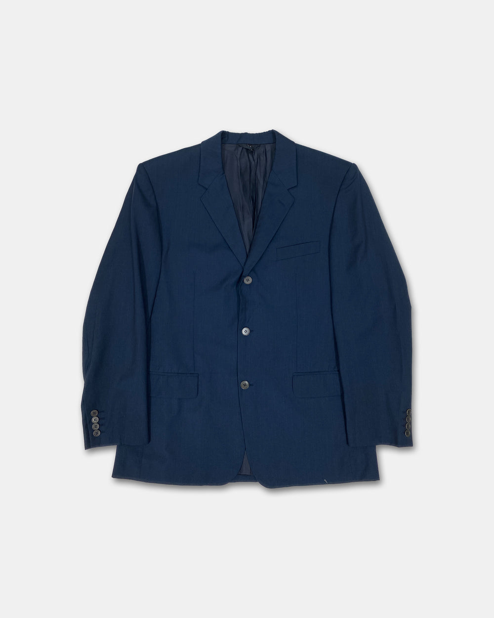 Helmut Lang 1980s Vienna Tag Wool Blazer Jacket Navy